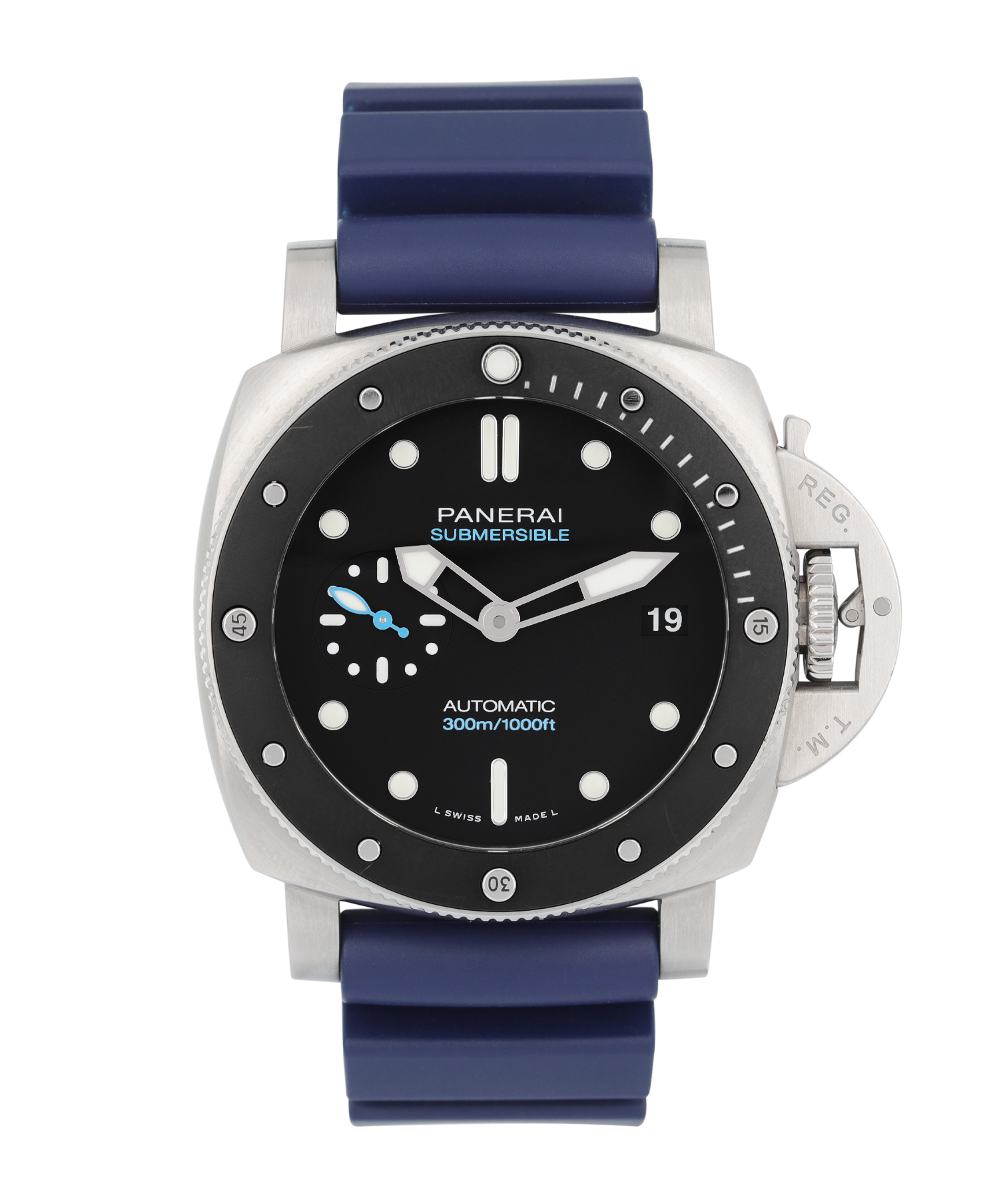 00450_01_315db84dfe.png Submersible Luminor 3 Days Accaiaio Steel Black Dial 42mm - Image 1