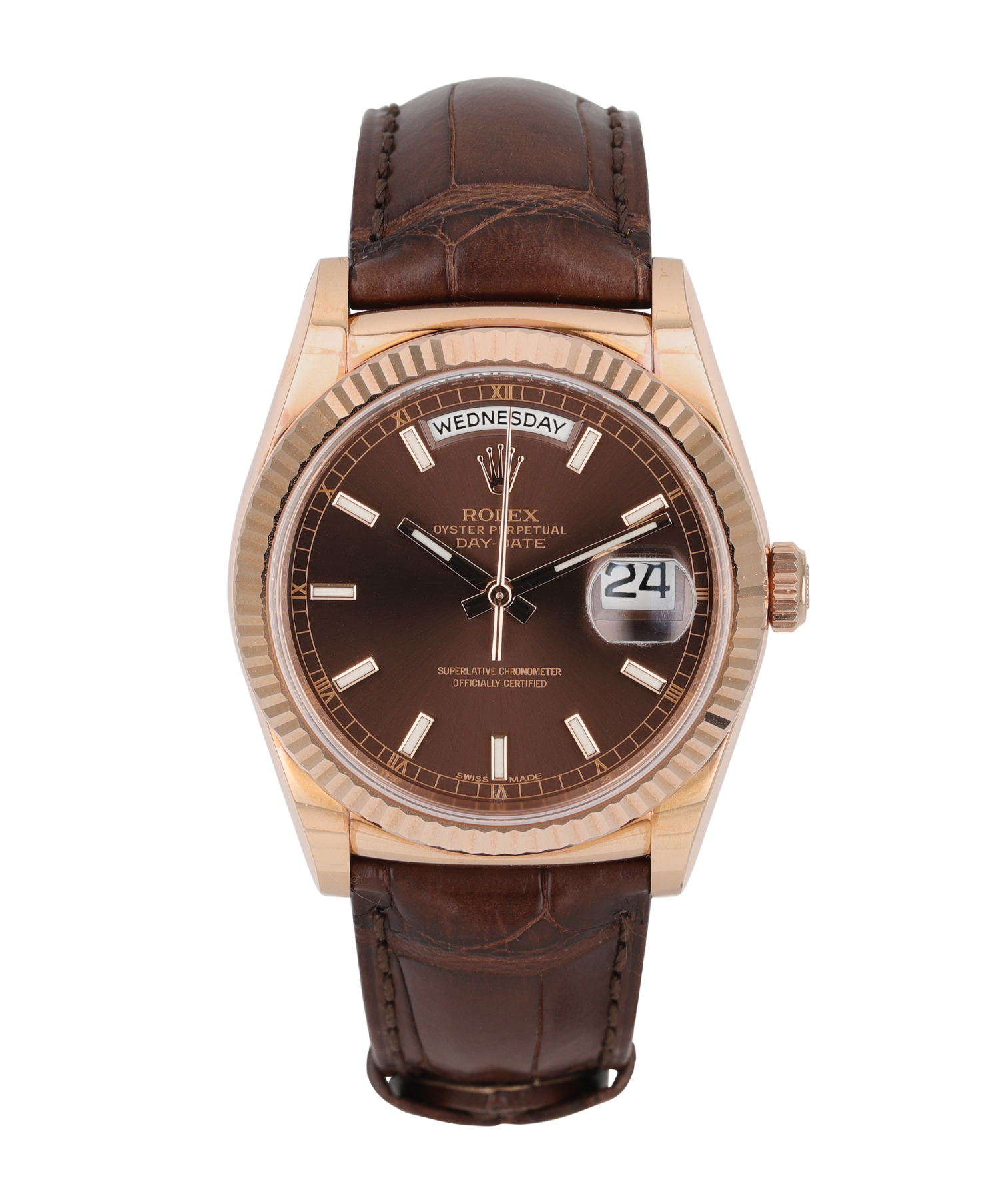 00548_01_e77dc87dec.png Day-Date Rose Gold Chocolate Dial 36mm - Image 1
