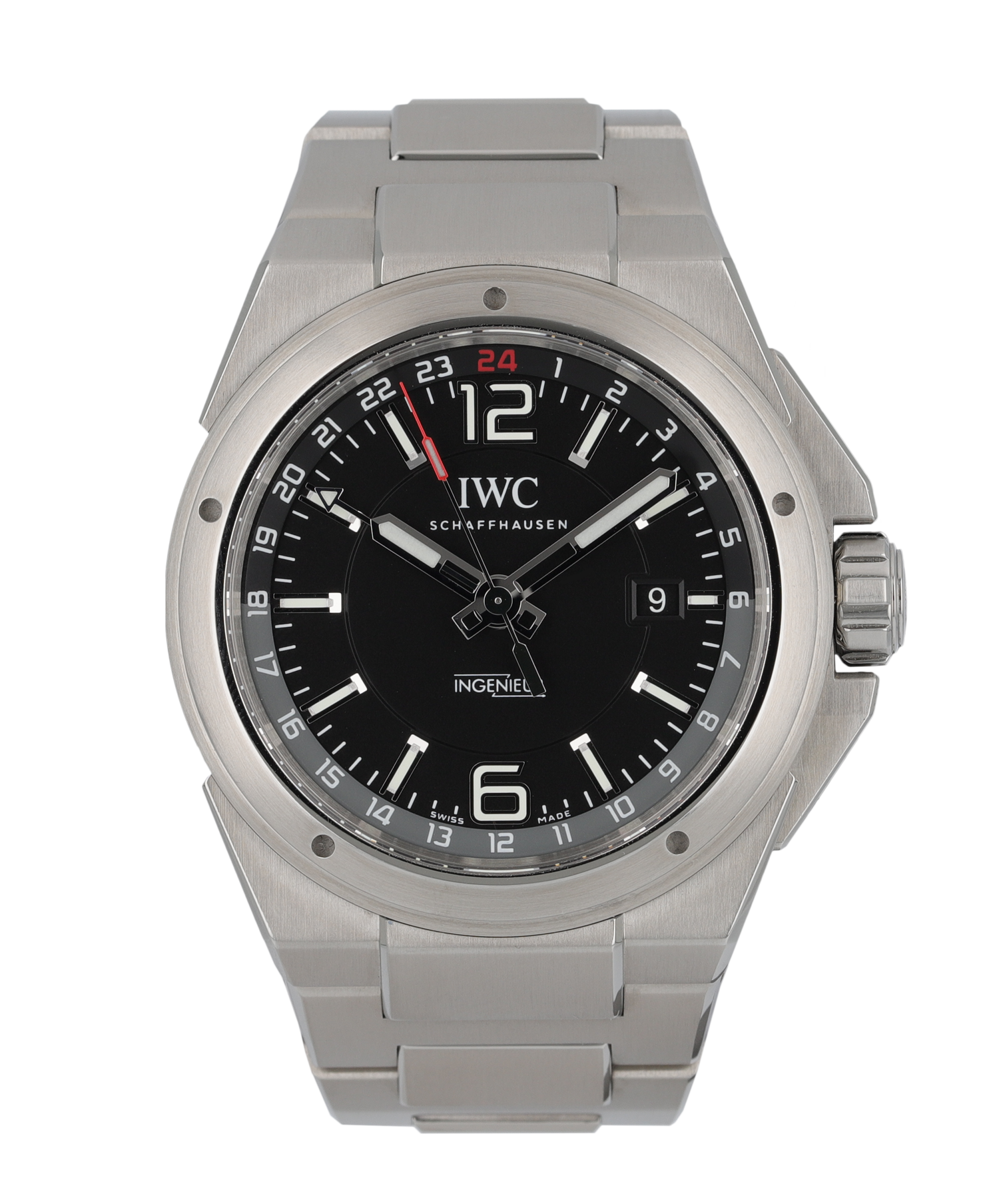00611_01_f717522af4.png Ingenieur Dual Time Steel Black Dial 43mm - Image 1