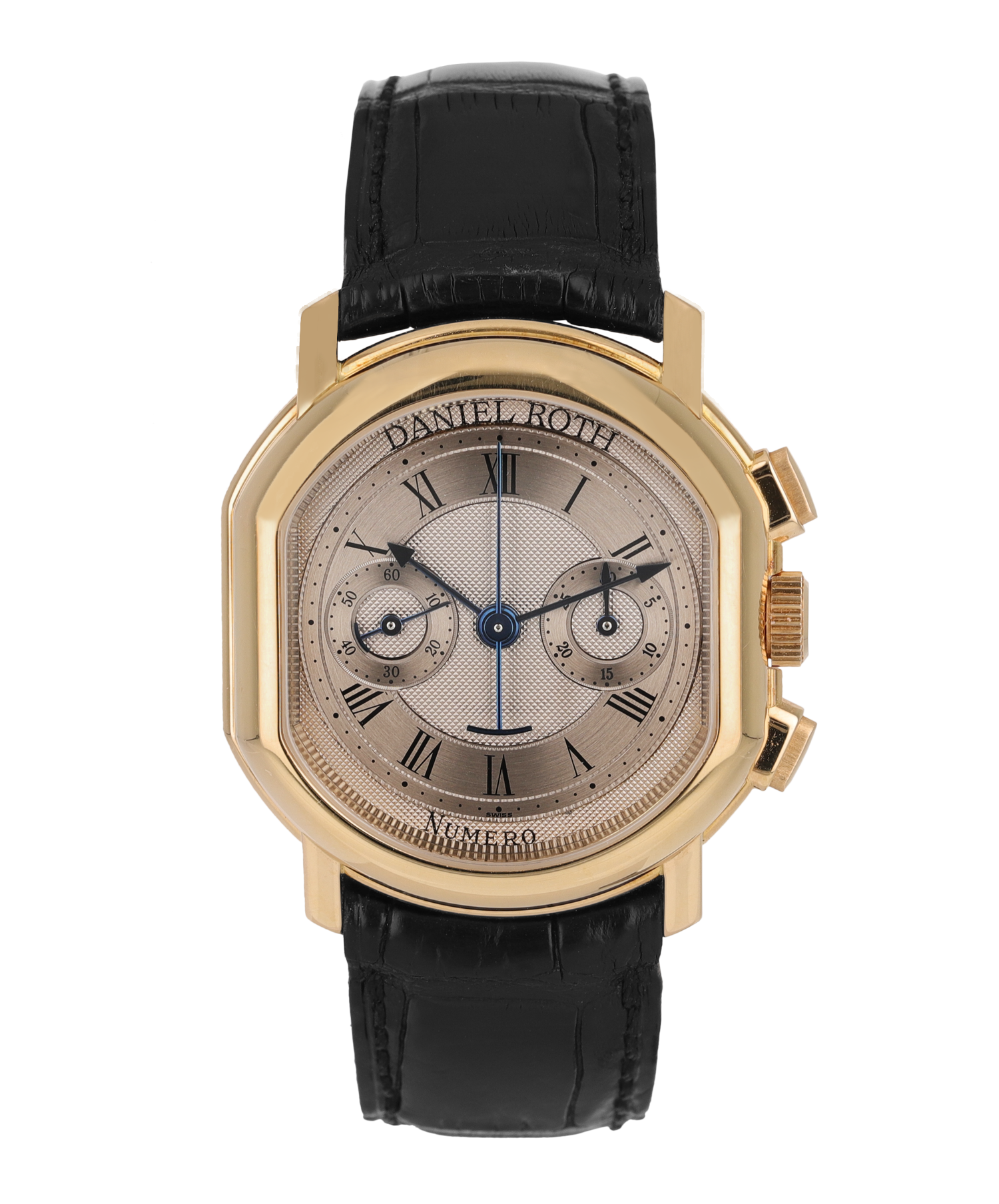 00621_01_a37bab3ef0.png Chronograph Lemania Movement Rose Gold Silver Dial 38mm - Image 1