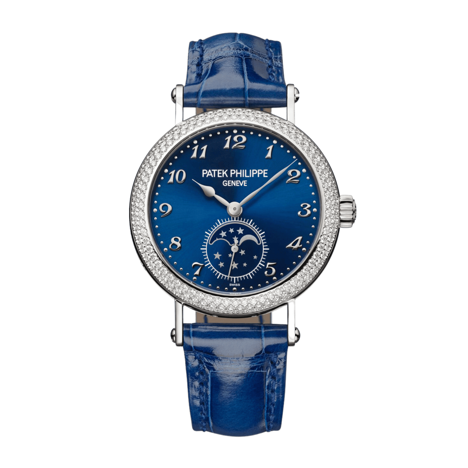 0168b1030ac03bdad88bc488a33edd9e.png Complications Moonphase White Gold Diamond Blue Dial 33mm - Image 1