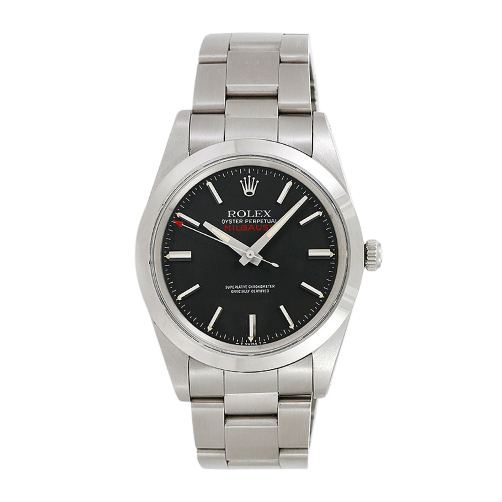 01826434f9717c61a8d3fadded138584.png Milgauss Steel Black Dial 38mm - Image 1