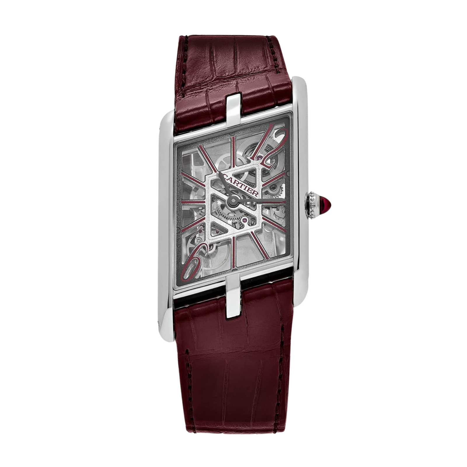 03e7f3f48bd5e03d717875b6c516ba02.png Tank Asymétrique Large Limited Edition Platinum Skeleton Dial 26mm - Image 1