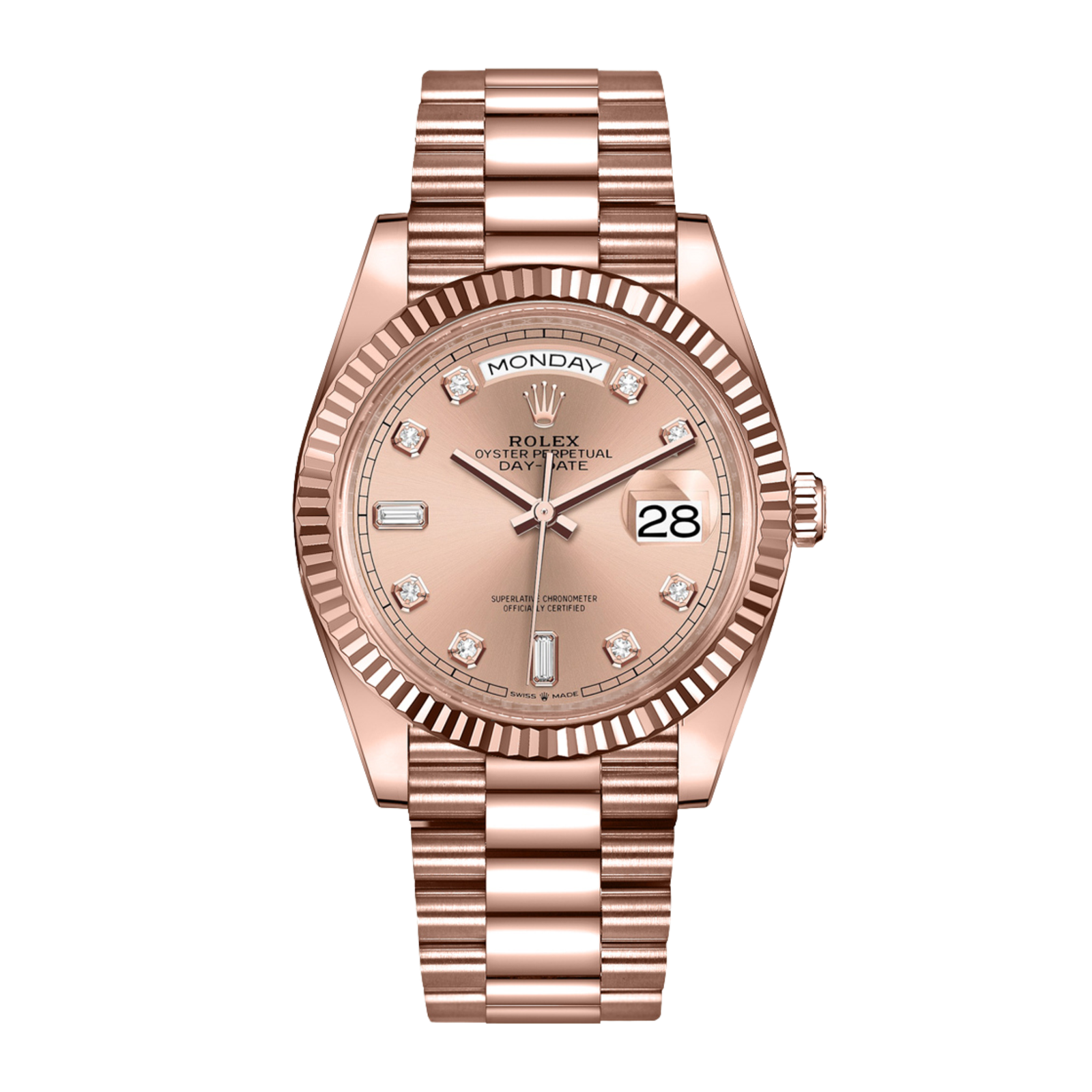 05dc66378055ce60a22a81100e363007.png Day-Date Rose Gold Pink Dial 36mm - Image 1