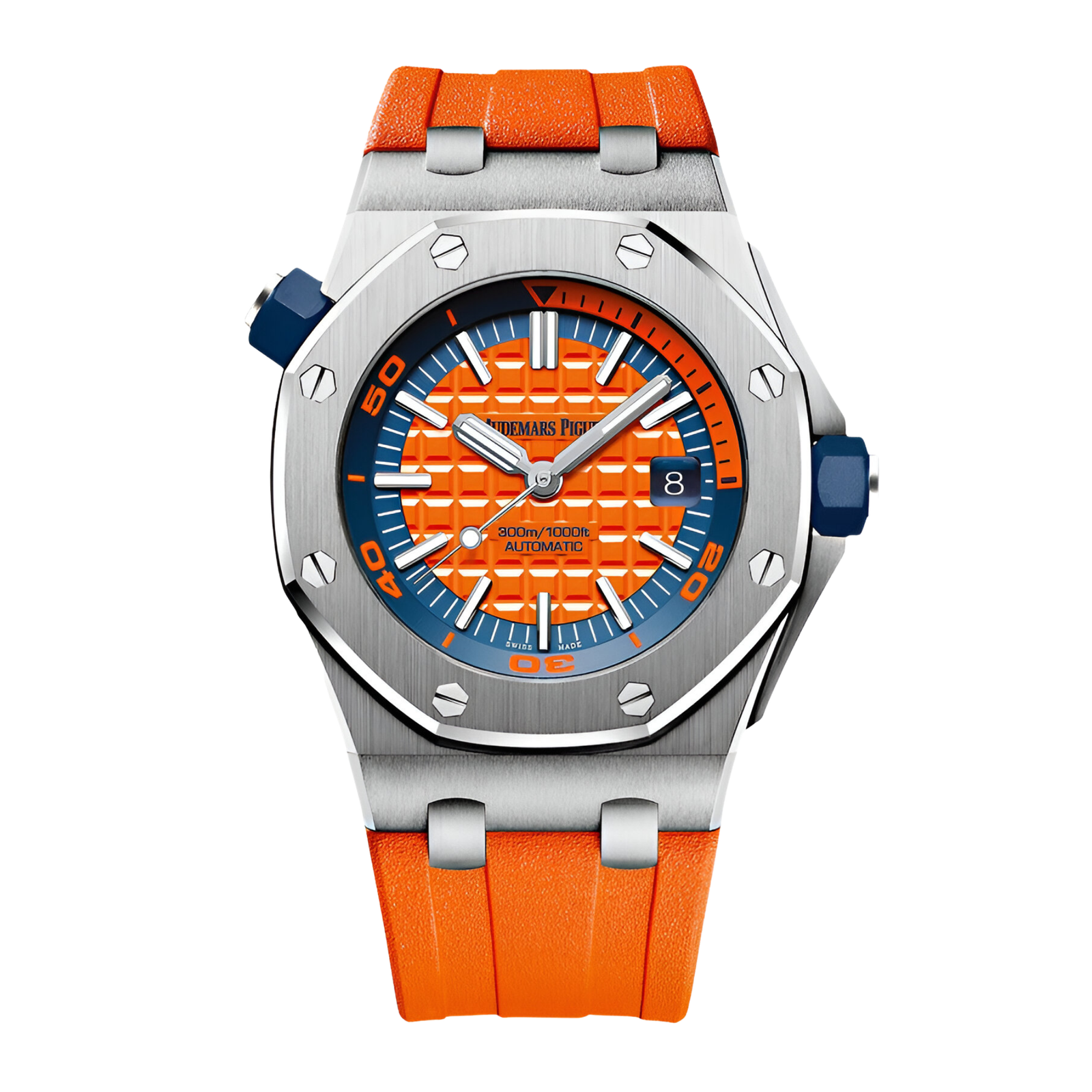 05e45e553d8d8e339c76ead7d6d8705e.png Royal Oak Offshore Diver Steel Orange Dial 42mm - Image 1