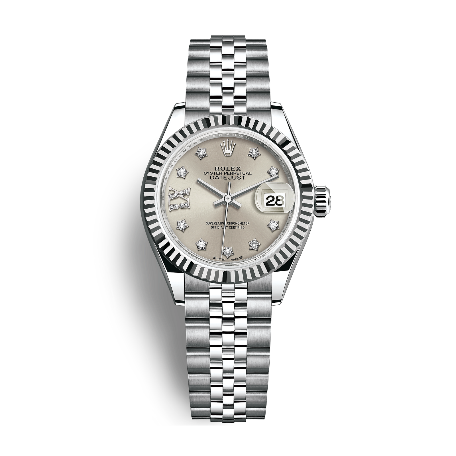 062c303ea6ebe485047c5ad1ec829c5b.png Lady-Datejust Steel Silver Dial 28mm - Image 1
