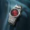 Royal Oak "Jumbo" Extra-Thin Platinum & Titanium Red Dial 39mm - Image 2