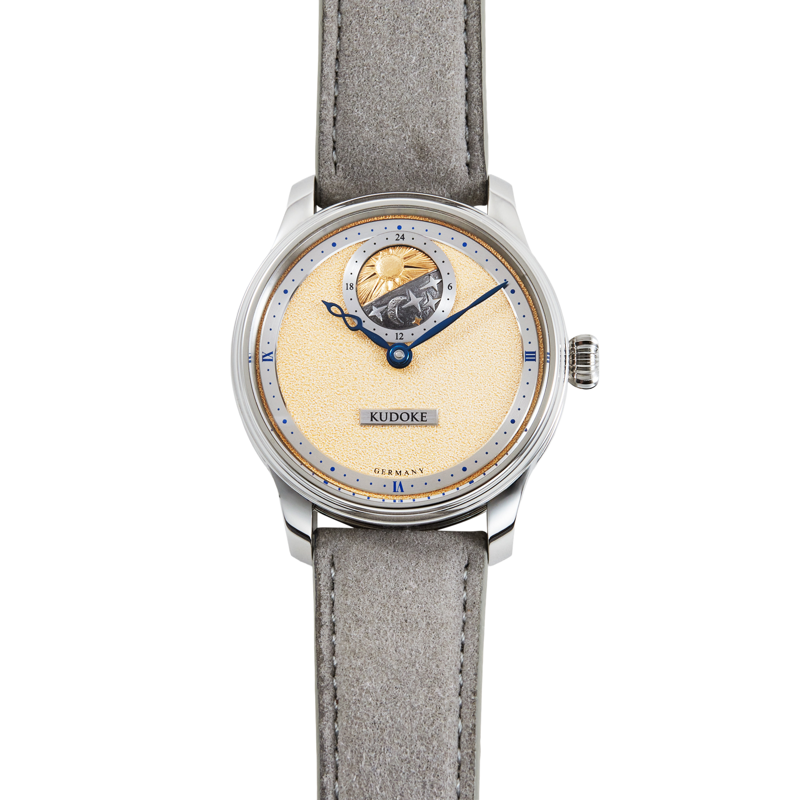 070b5327c082e298e483fad73180444c.png K2 British Heritage Steel Golden Beige Dial 39mm - Image 1