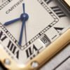 Vintage Santos Galbee Yellow Gold & Steel Silver Dial 28mm - Image 4