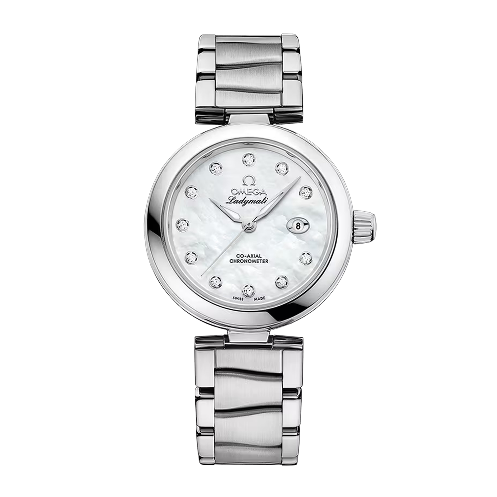 08353048b2d92d3093a57ddadf9f97e2.png LadyMatic Steel Mother of Pearl Dial 34mm - Image 1