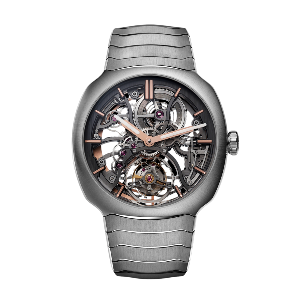 08ef756fa5bba0c717256335a84940a0.webp Streamliner Tourbillon Double Hairspring Steel Skeleton Dial 40mm - Image 1