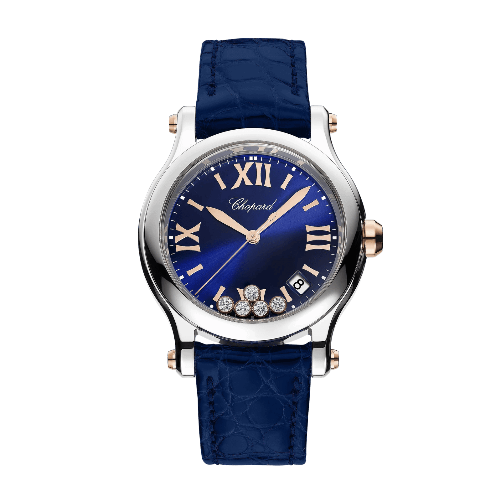09003b5de6eacb6a3b082ec2aef3a737.png Happy Sport Steel Blue Dial 36mm - Image 1