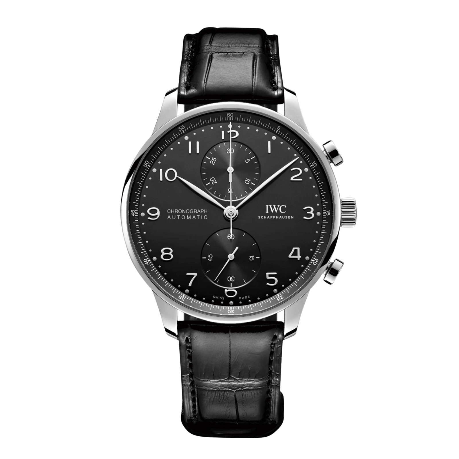 0965f2f50a390ca7336d17884bf97bf6.png Portugieser Chronograph Steel Black Dial 41mm - Image 1