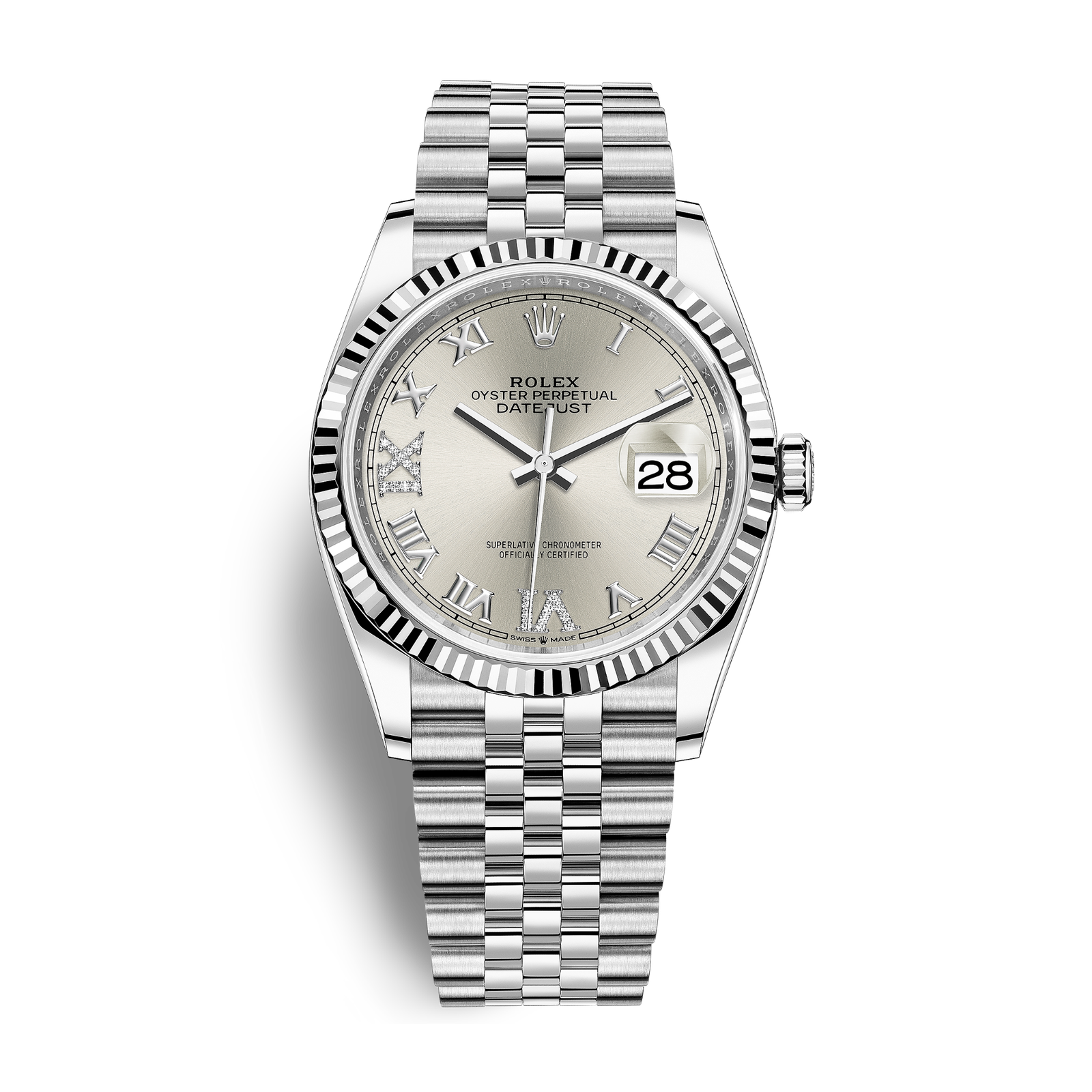 0a6501a0c58fb016ca692d077aa56067.png Datejust Steel Silver Jubilee Dial 36mm - Image 1