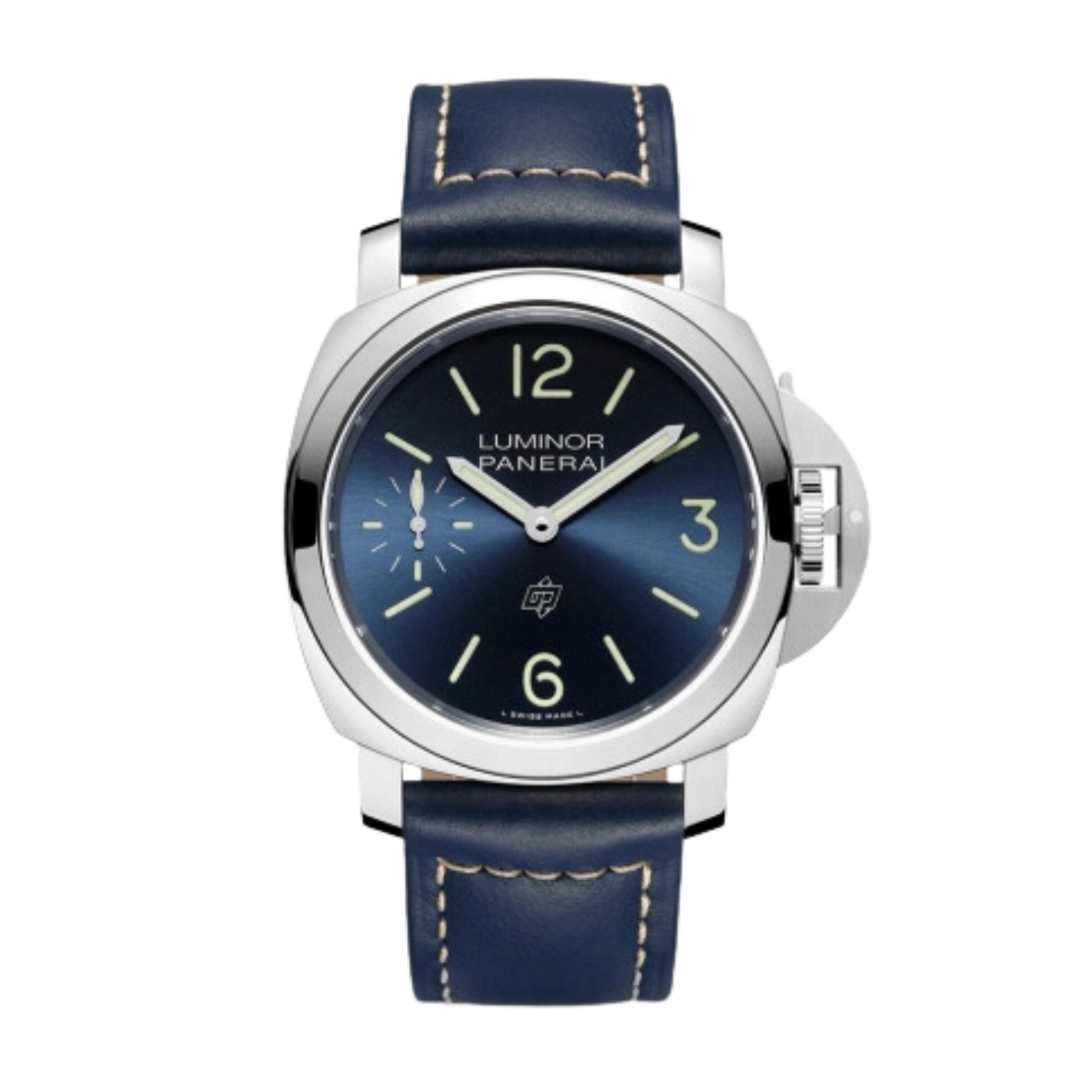 0ac2b8b39729398ed9fd0a85fb116fe5.png Luminor Marina Logo Steel Blue Dial 44mm - Image 1