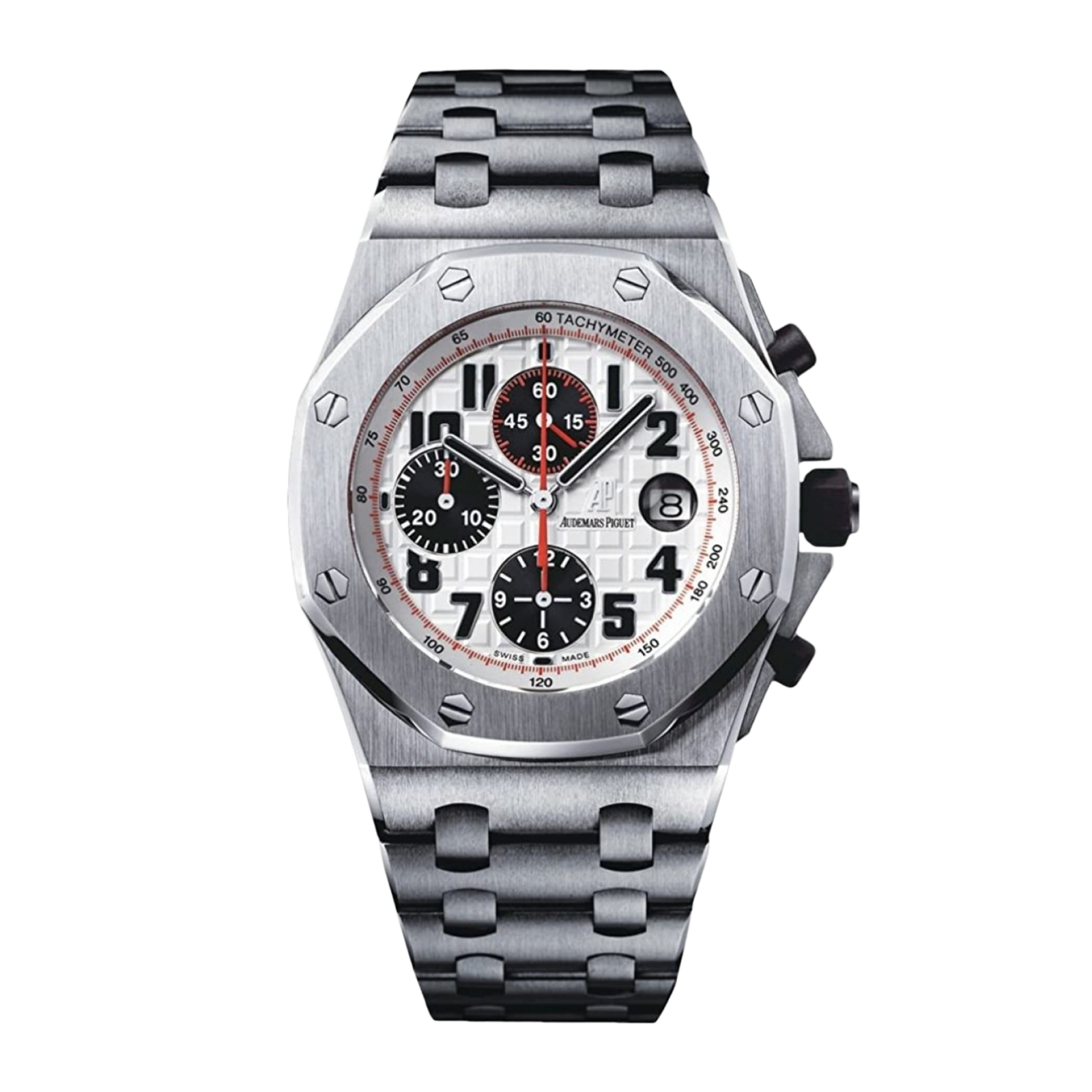 0c9f44383cc94214d964bdf8a31598fe.png Royal Oak Offshore Chronograph Steel White Dial 42mm - Image 1