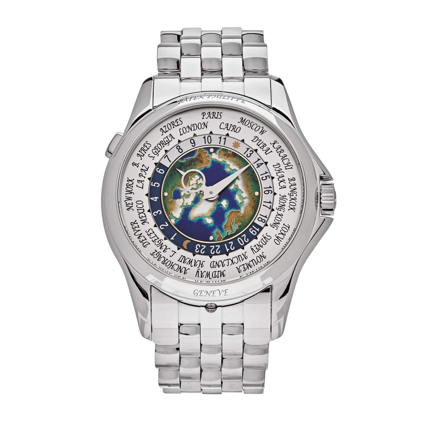 0cbd11c7a89667b3cd08fd8552dd8e3a.png World Time Platinum Cloisonné Enamel Dial 39mm - Image 1