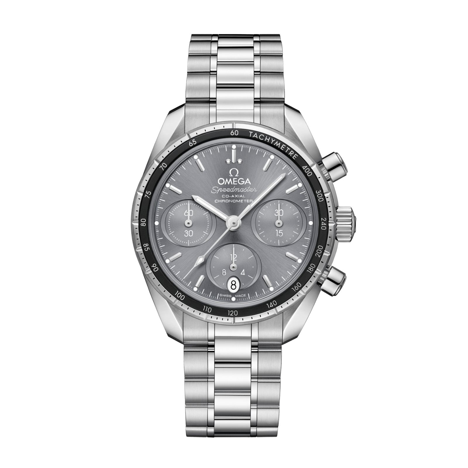 0d6d8e5124b39f6260c8a3830a0c147a.png Speedmaster Chronograph Steel Grey Dial 38mm - Image 1