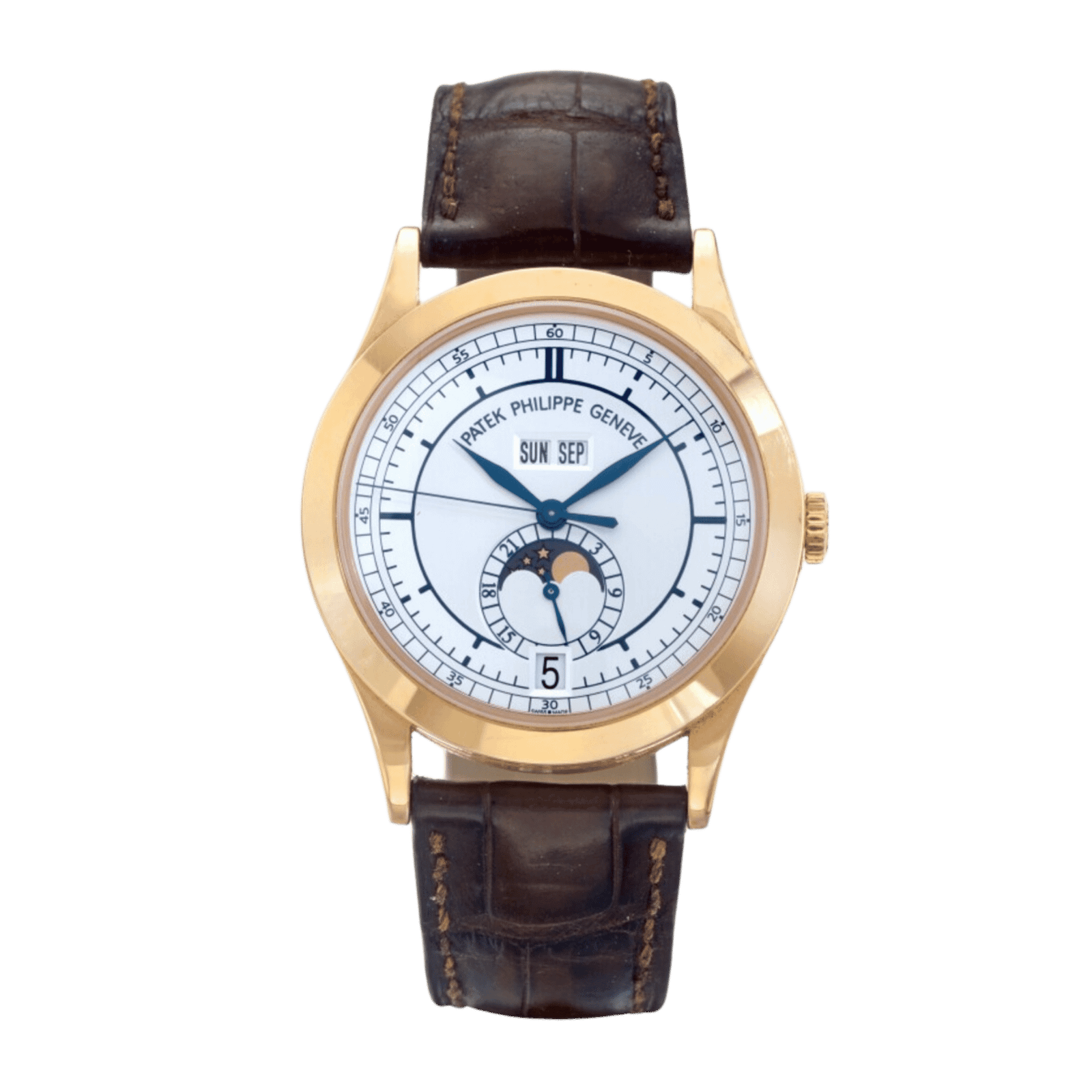 0e2527b858db2277f29cc463d382f852.png Annual Calendar Rose Gold Silver Dial 38mm - Image 1