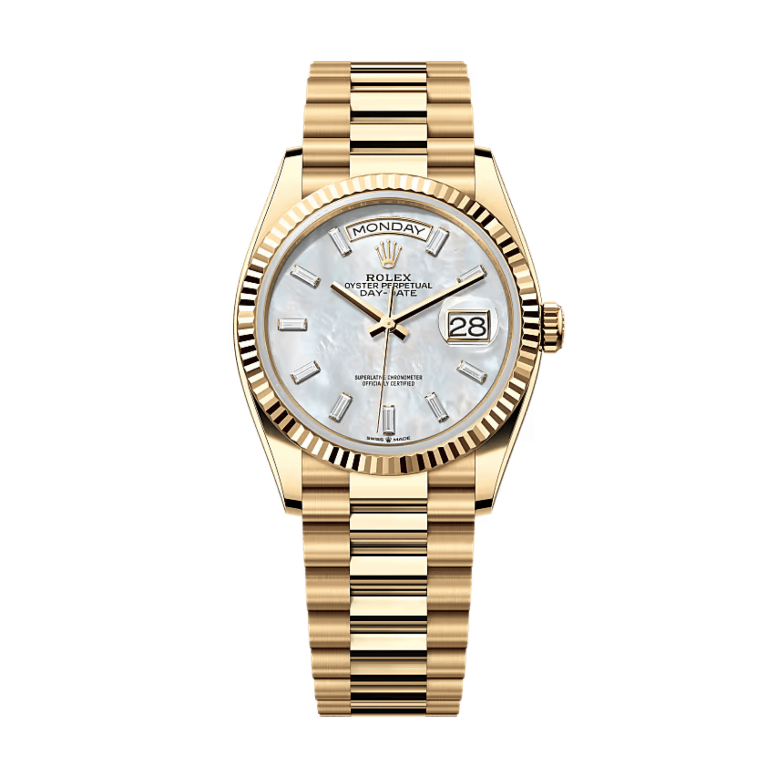 0f80d8d1ab2d3a34cfb33325059092cc.png Day-Date Yellow Gold Mother of Pearl Dial 36mm - Image 1