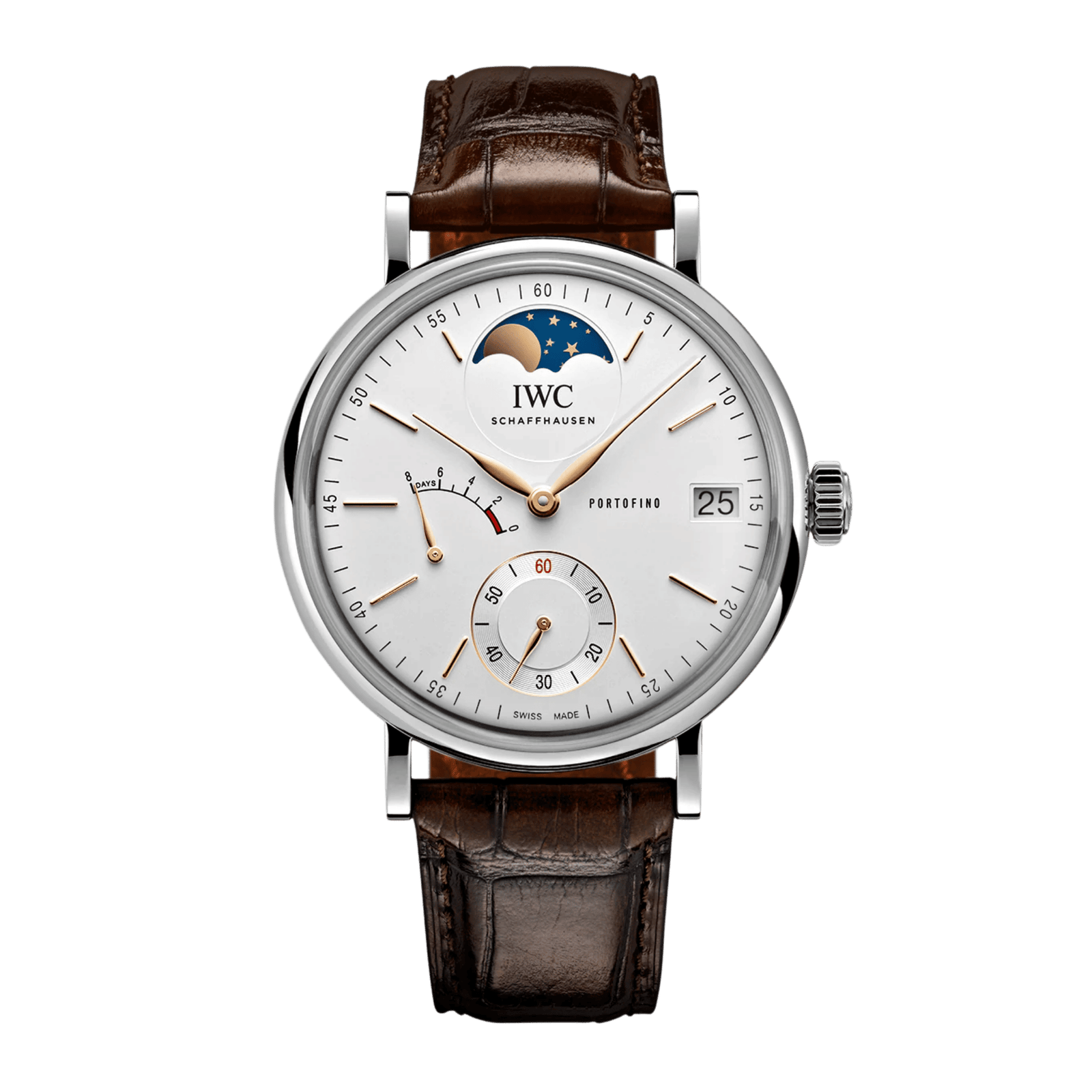 109f27d096300fcce83a3c72bf883ed3.png Portofino Moonphase Steel Silver Dial 45mm - Image 1