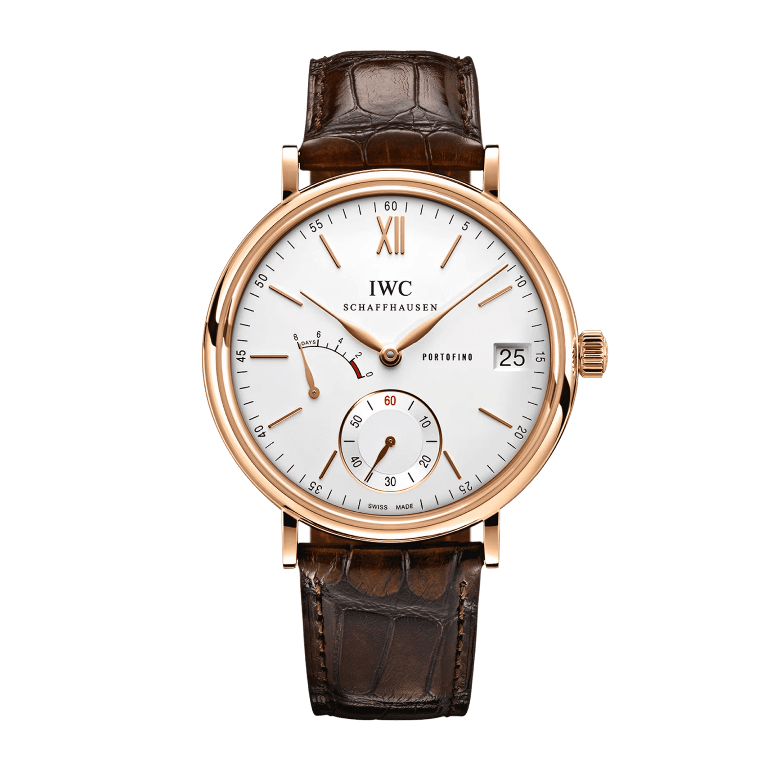 1192ac2aa3d459db54bd61ec9011d681.png Portofino Eight Days Rose Gold Silver Dial 45mm - Image 1
