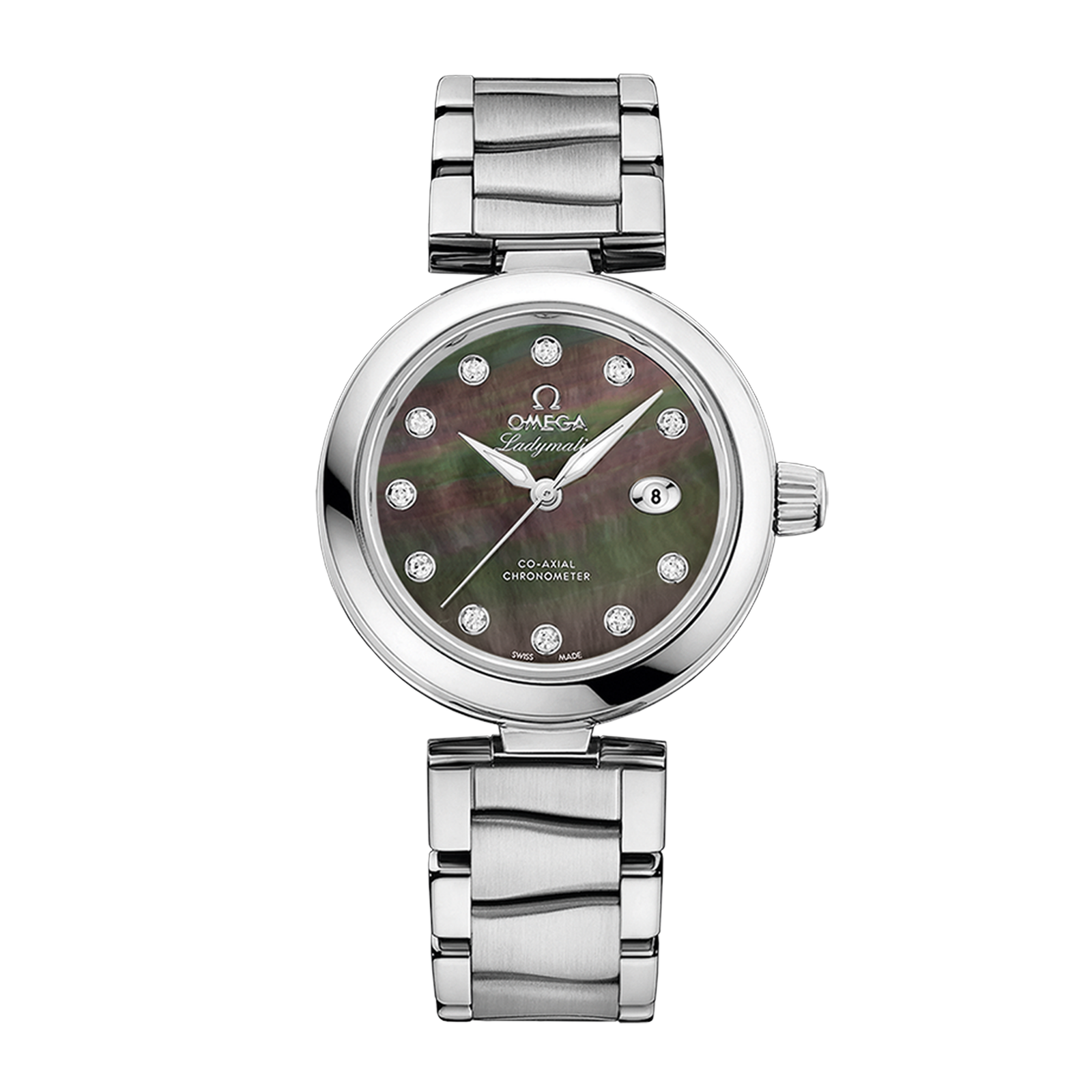 121526a2458493110683c0958e0ca769.png De Ville Steel Black Mother of Pearl Dial 34mm - Image 1