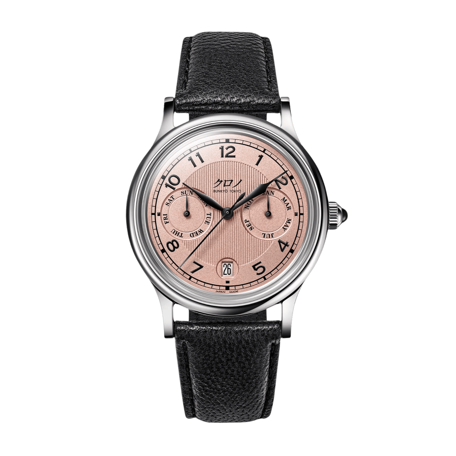 1736e2ea8e26299bd9aaa0654cb1f6e8.png Grand Jubilee Calendar Steel Pink Dial 38mm - Image 1