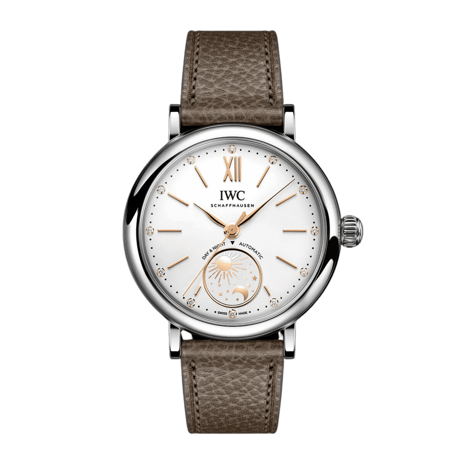 1974ab9bf6e0701d54afdd0486455ecf.png Portofino Day & Night Steel Silver Dial 34mm - Image 1