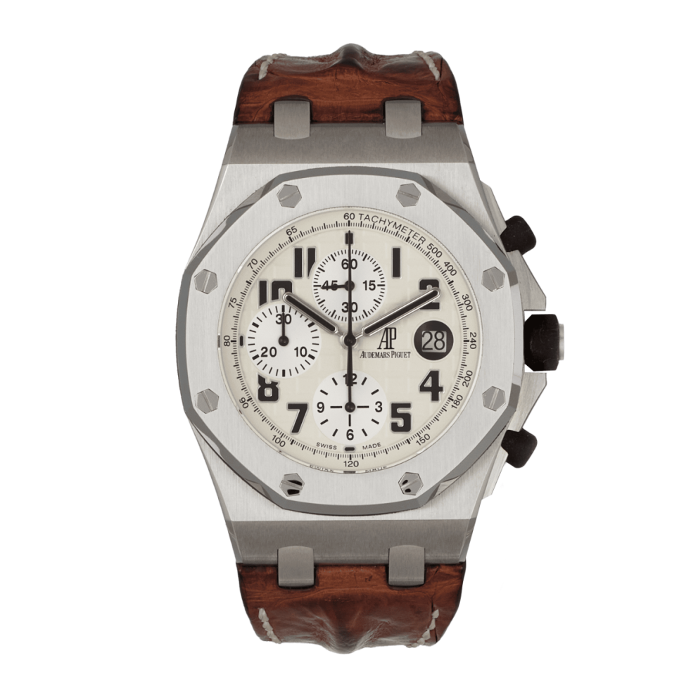 1addf3a343dbfe09d9063a22c239f231.webp Royal Oak Offshore Chronograph Steel White Dial 42mm - Image 1