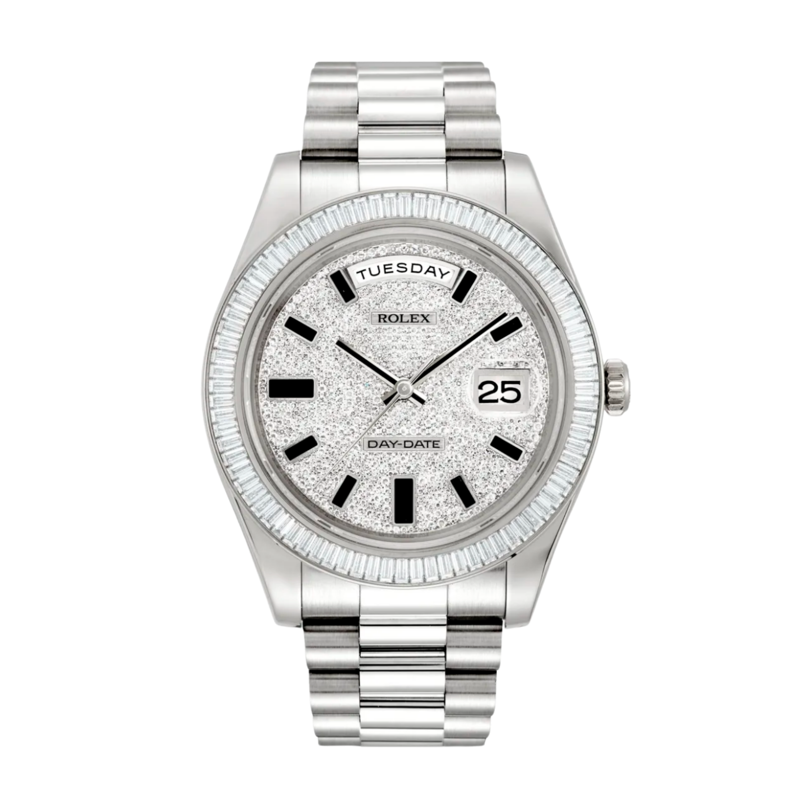 1c6206fd34d3b20d6e332fb33f810f3f.png Day-Date II White Gold Diamond Pave Dial 41mm - Image 1