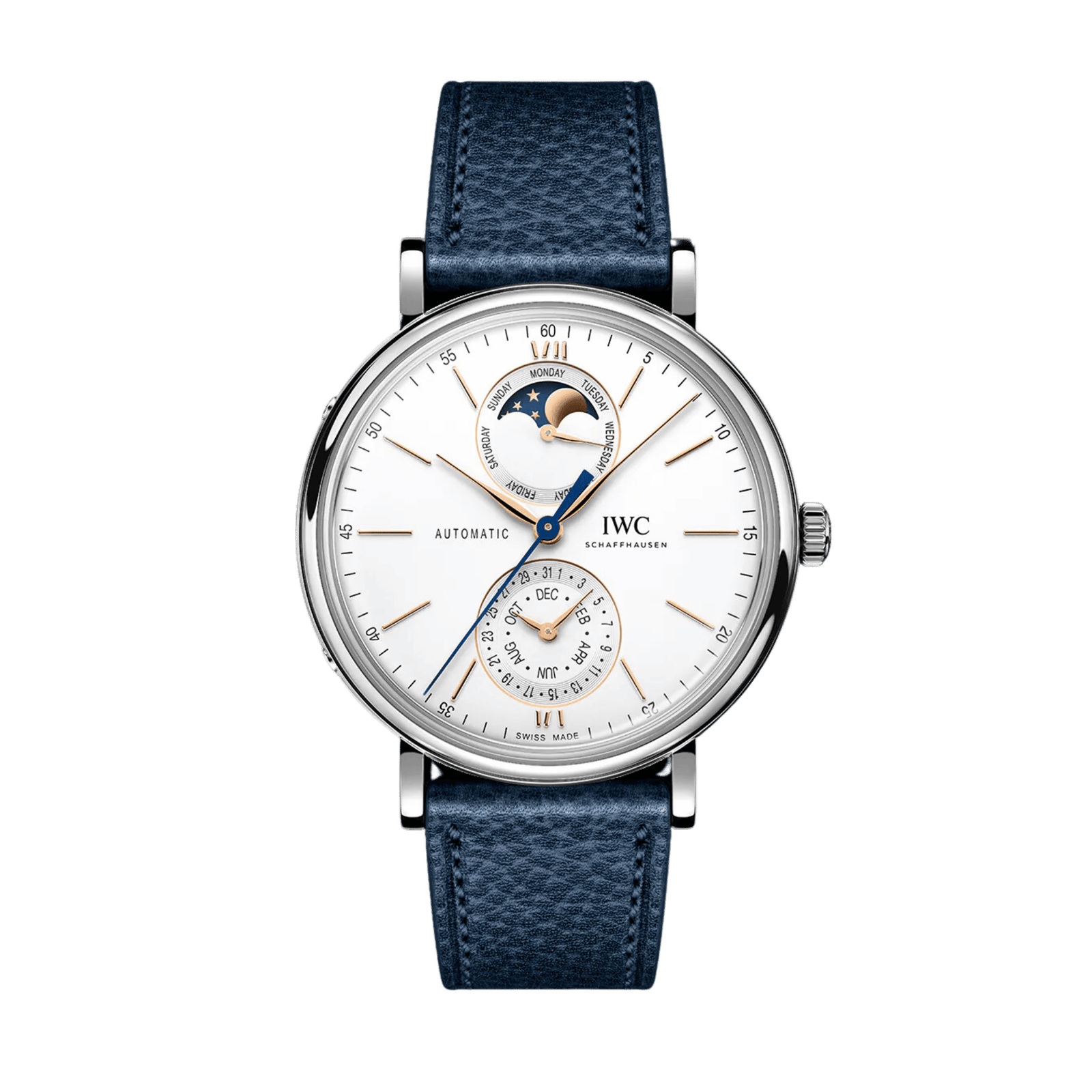 1c9ed8a2290b4e72a2956d577c01d3e5.png Portofino Complete Calendar Steel Silver Dial 41mm - Image 1