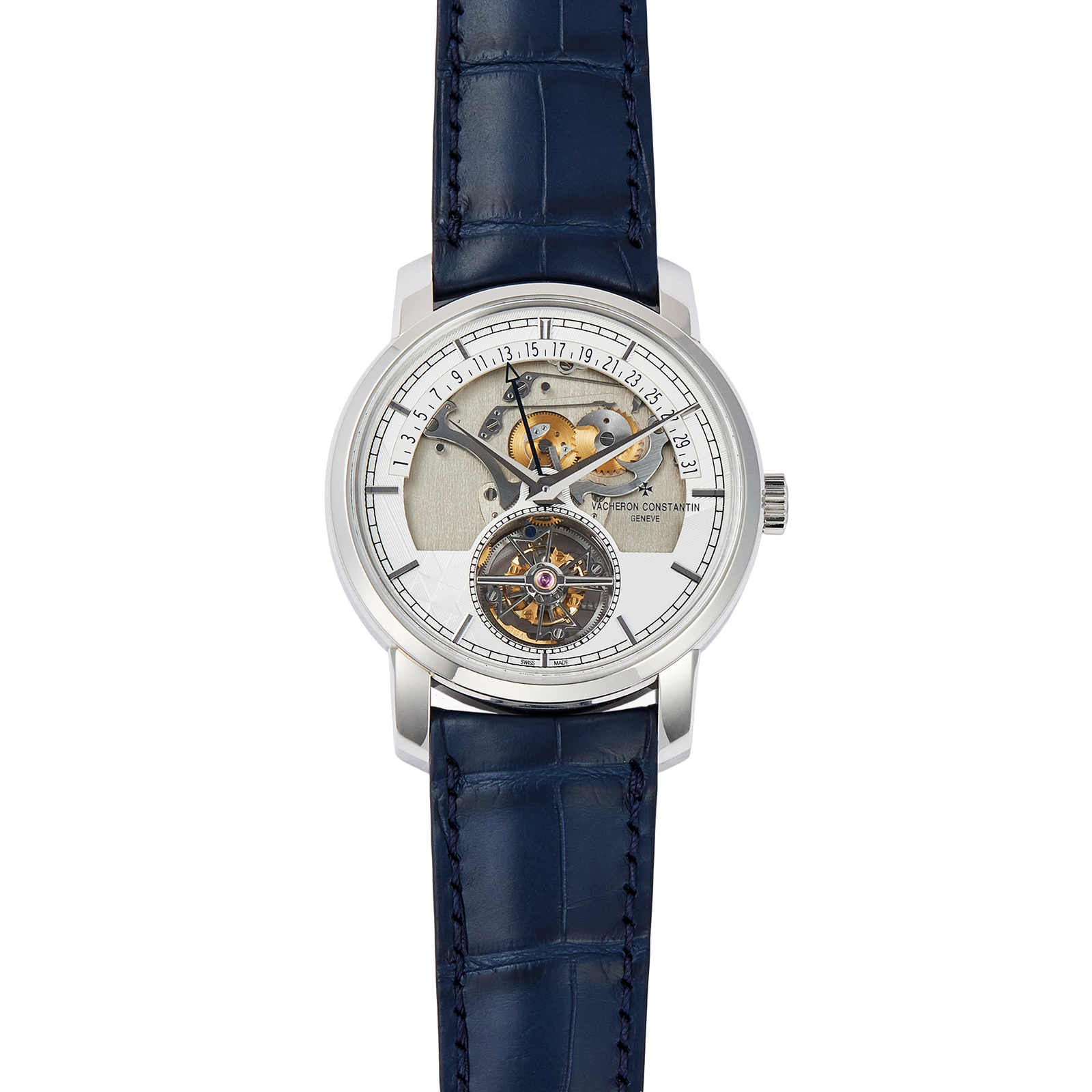 1d974039a2ad39cfcddd38c3aa52fc0d.png Traditionnelle Retrograde Date Platinum Openface 41mm - Image 1