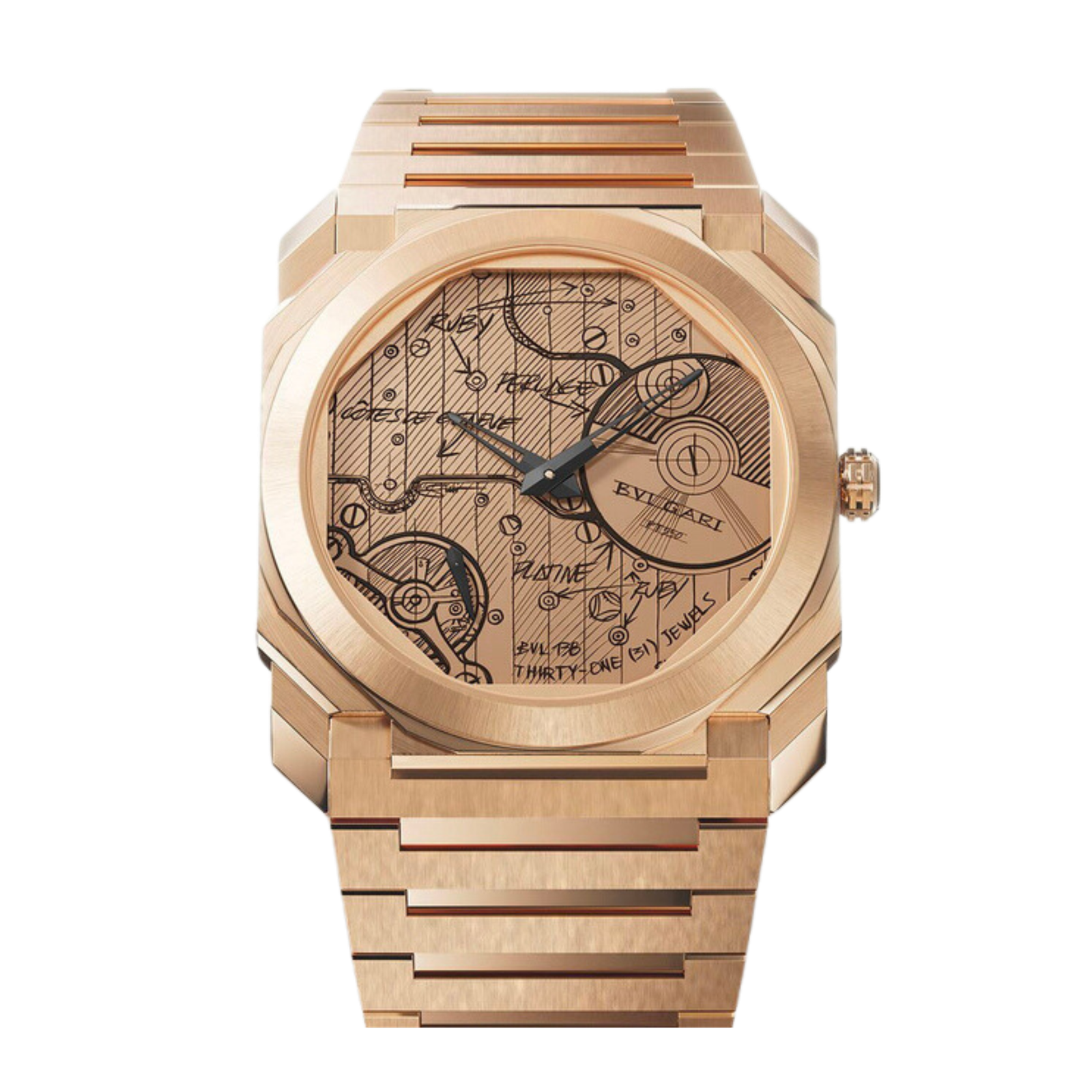 1d98a07652e9e9db70628185405129d0.png Octo Finissimo "Sketch" 140th Anniversary Rose Gold 40mm - Image 1