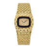 Vintage Ultra-Thin Yellow Gold Champagne Onyx Dial 31mm