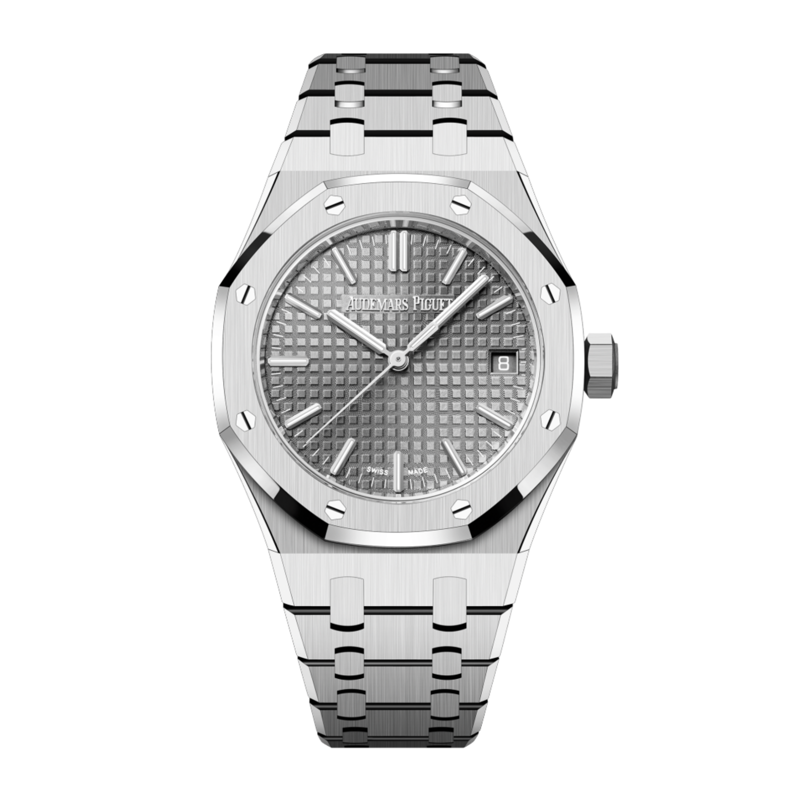 1df3a016514832c248f366f0396f42b2.png Royal Oak Selfwinding "50th Anniversary" Steel Grey Dial 37mm - Image 1