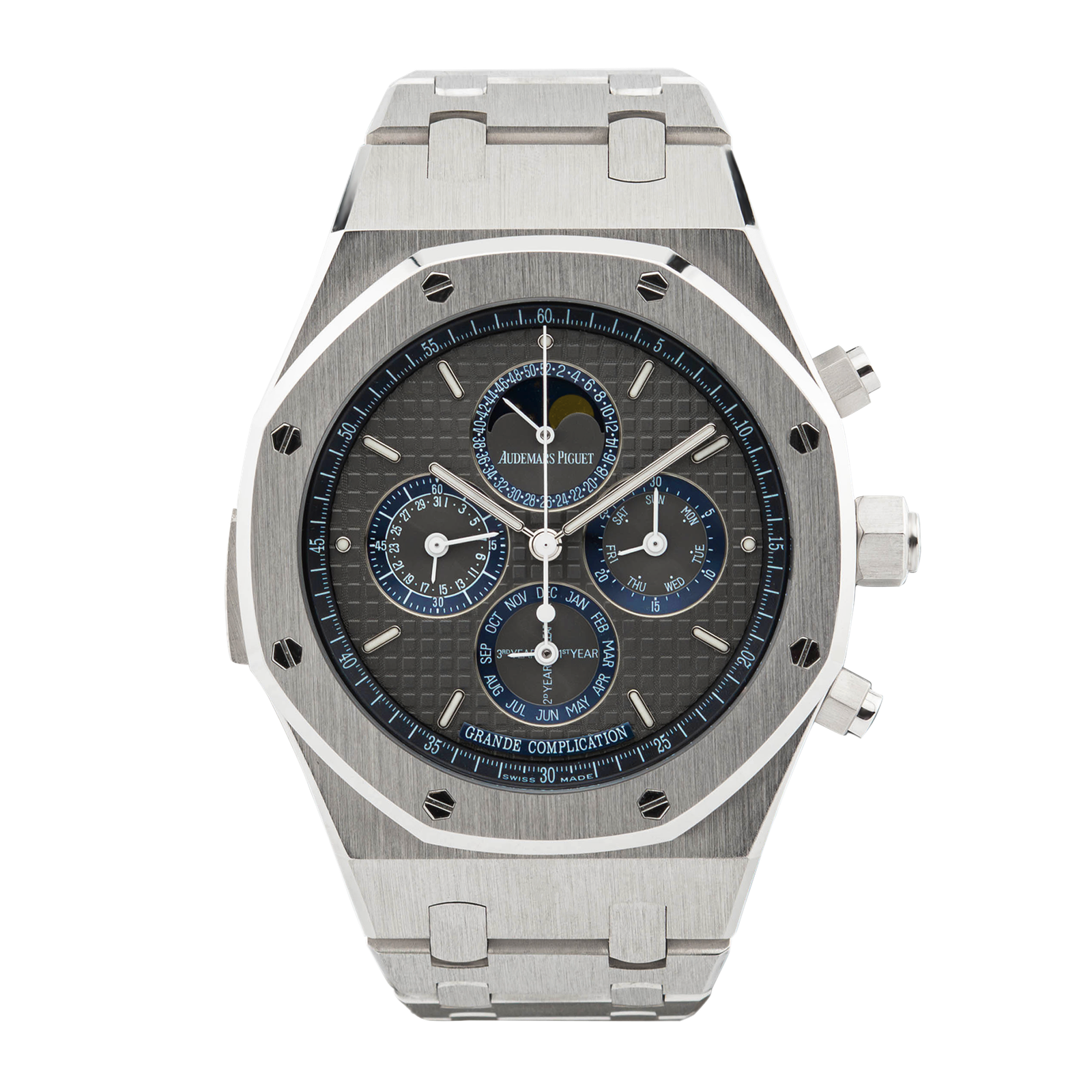 1e78a79381253fea3dcbbeb2958244eb.png Royal Oak Grande Complication White Gold Blue Dial 44mm - Image 1