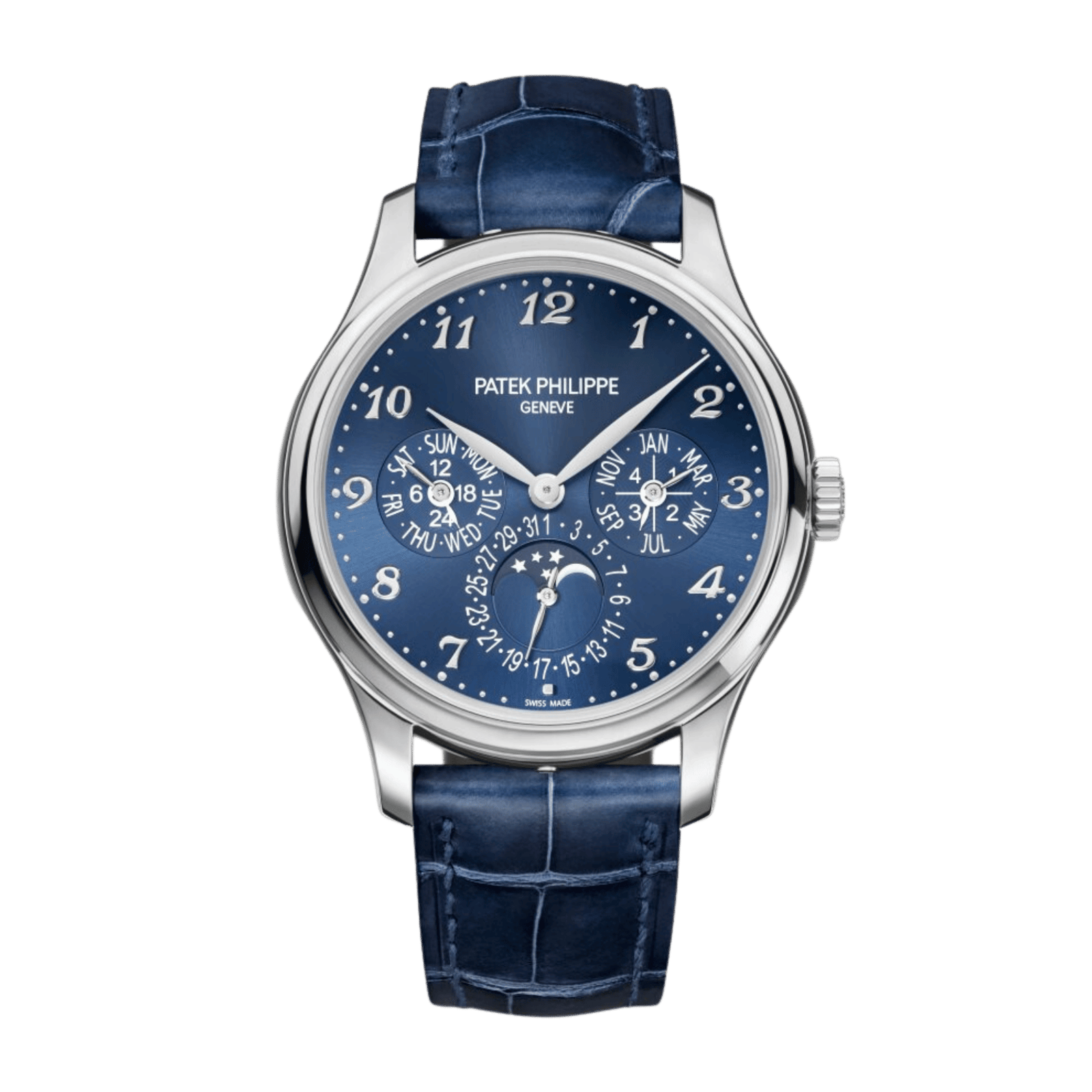 1f51c183d4231670d5664f2e1a86d96d.png Perpetual Calendar White Gold Blue Dial 39mm - Image 1