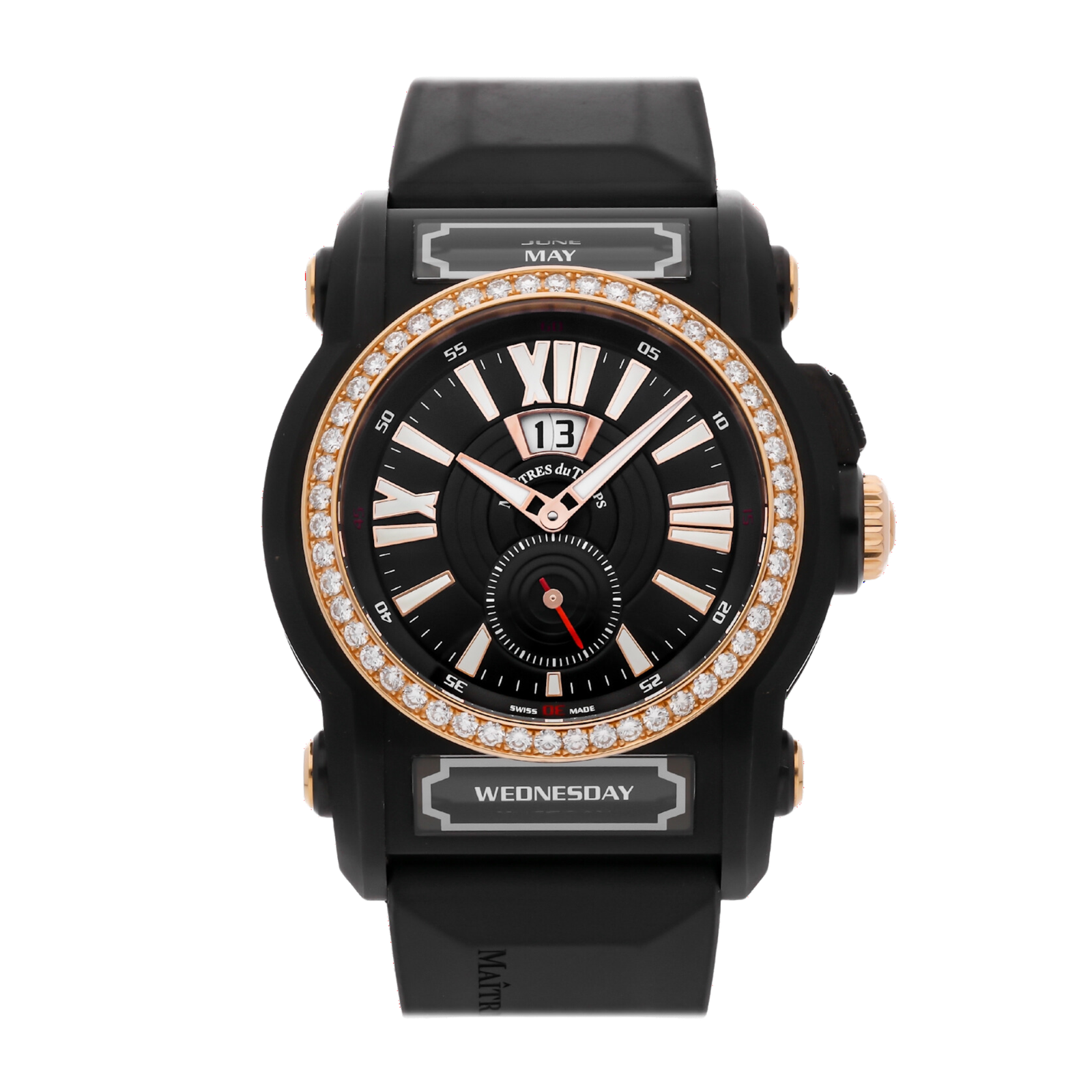 207d09f43330836f7caa38ee70bf2983.png Chapter Two Titanium Diamond Black Dial 44mm - Image 1