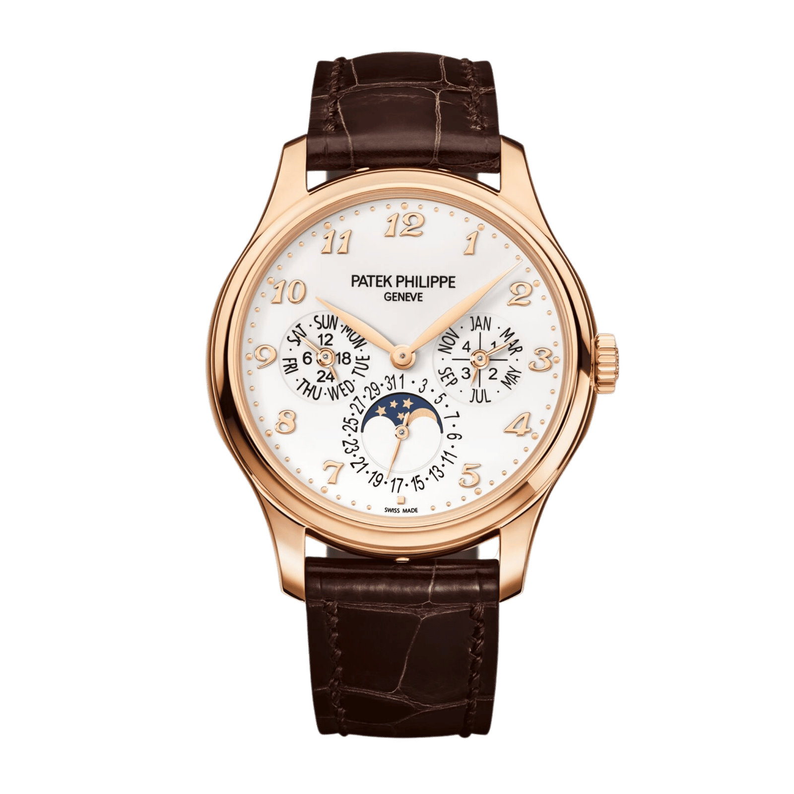 2082ccfc123fc59914fb97ed85c27a4f.png Perpetual Calendar Rose Gold White Dial 39mm - Image 1