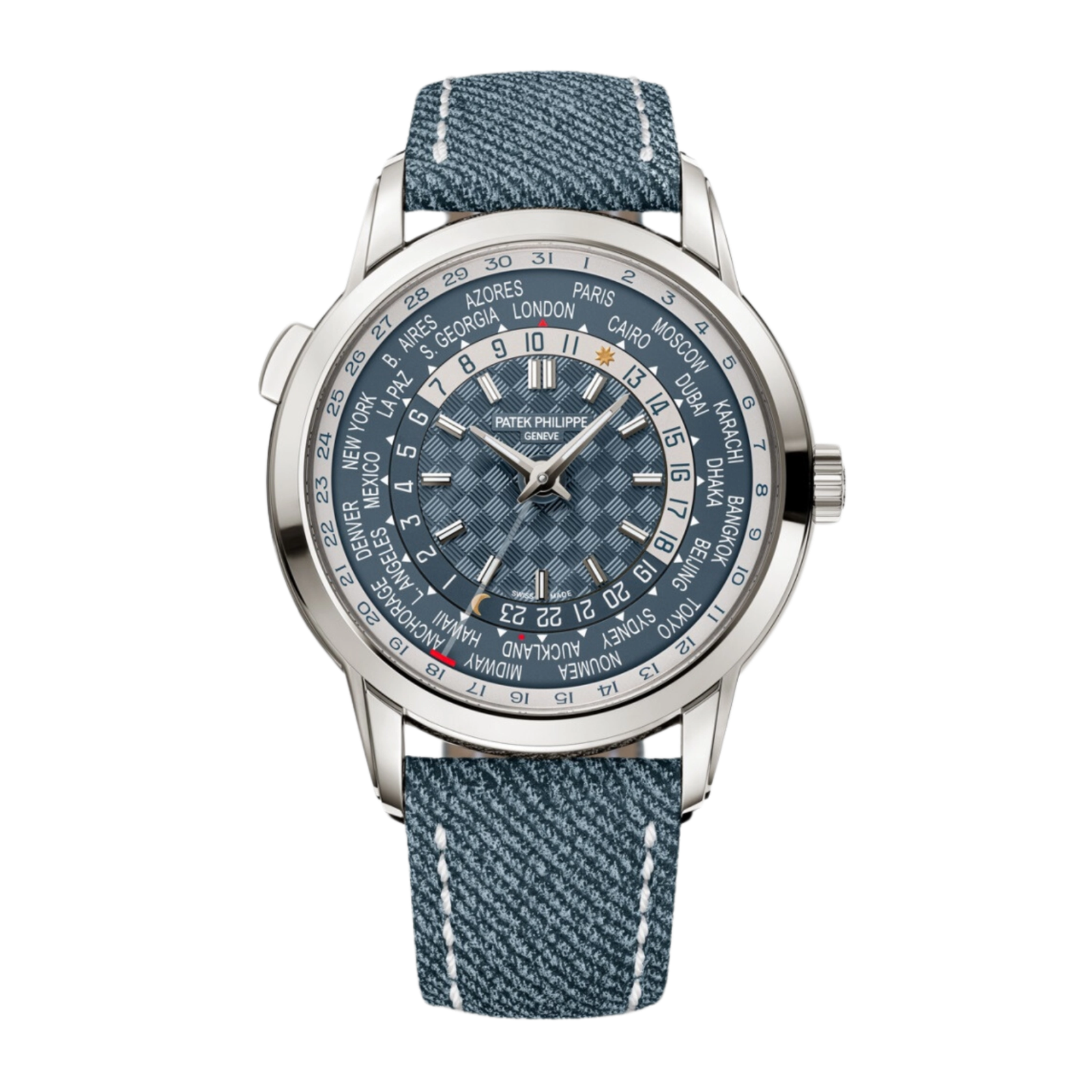 223b7184e2c7b48e7b0daf8c3758594f.png Complications World Time White Gold Blue Dial 40mm - Image 1
