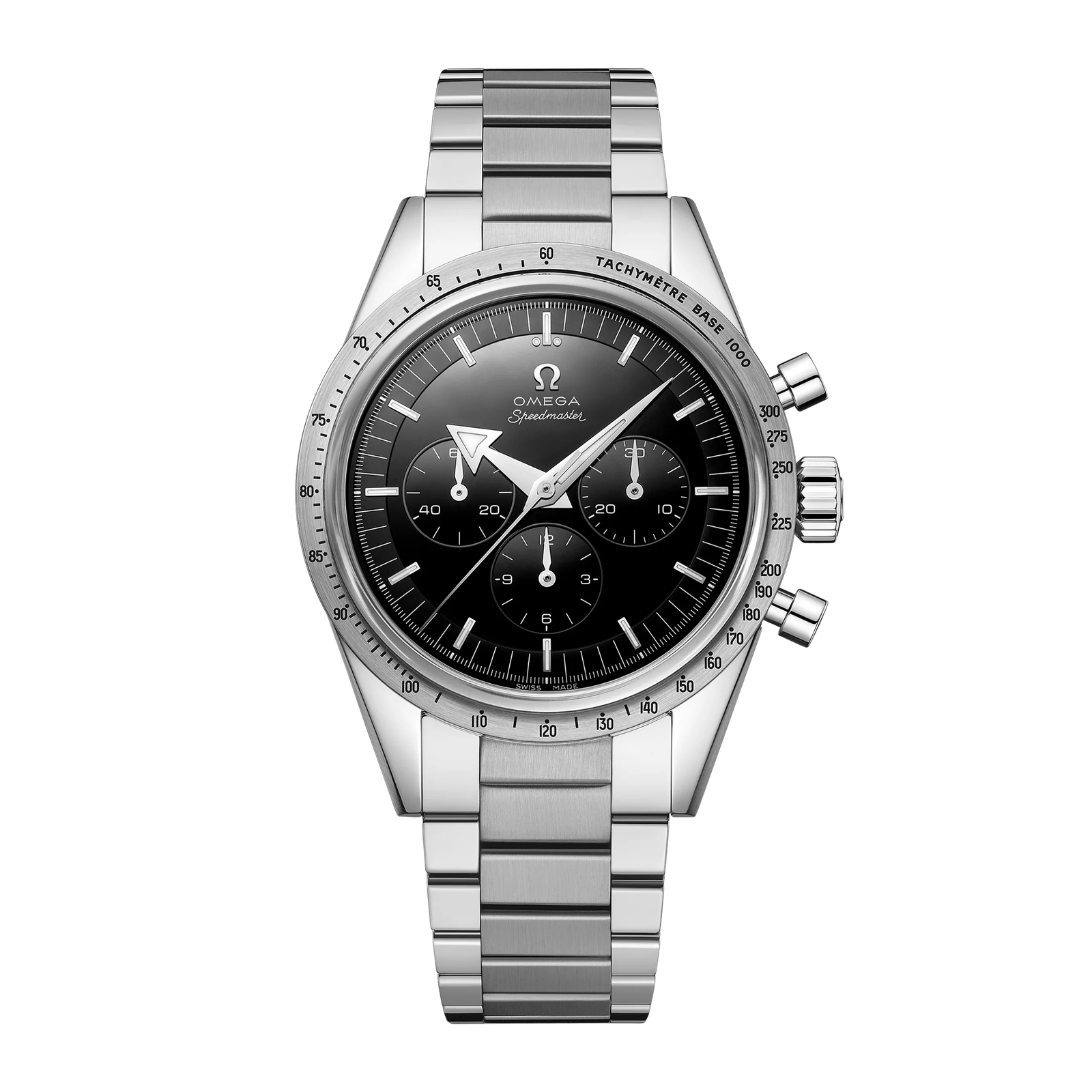 22e7dbabf625c02558638b10e3b3e850.png Speedmaster Moonwatch White Gold Black Dial 38mm - Image 1