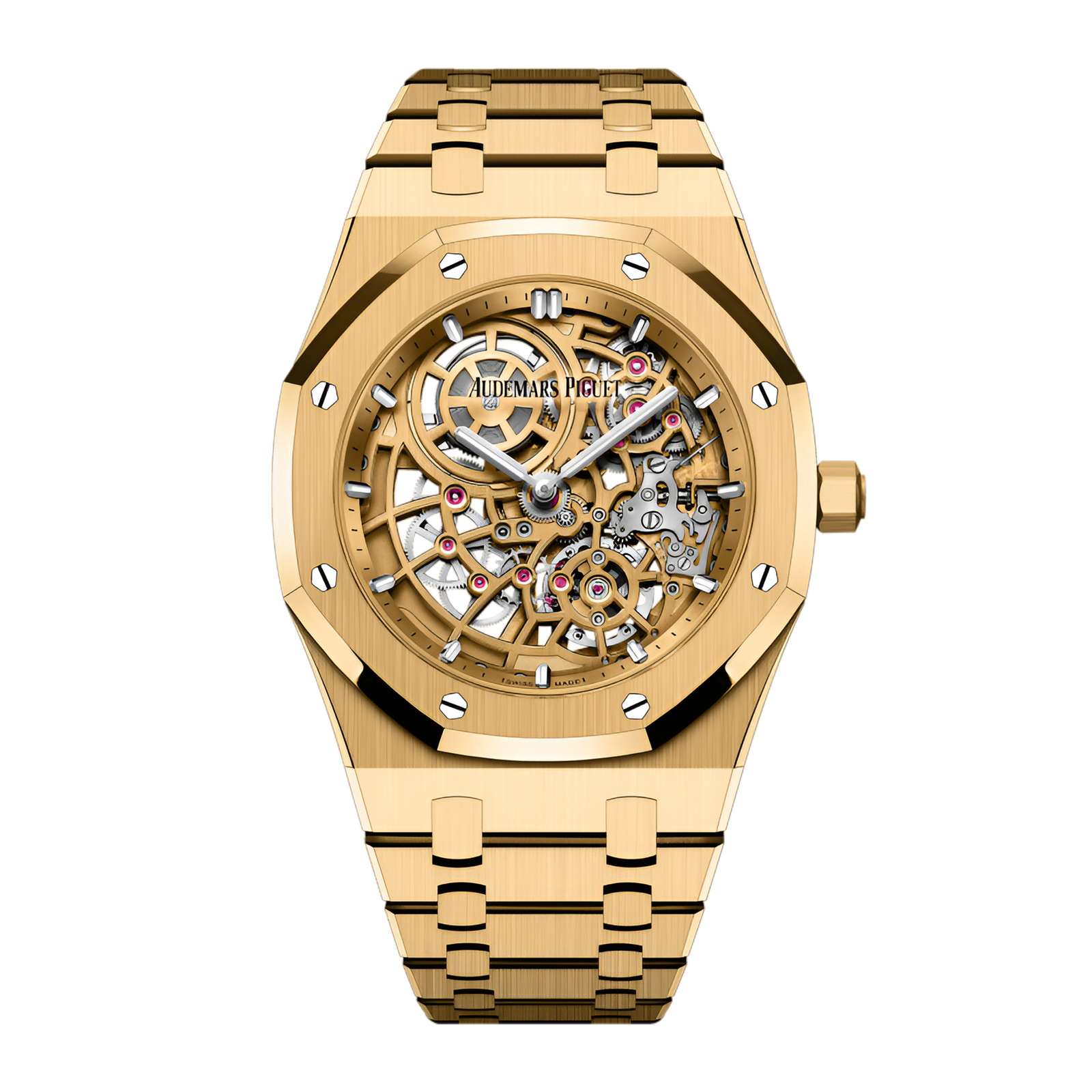 2719ab2a1498a37b2e943f234fbb1208.png Royal Oak "Jumbo" Extra-Thin Openworked Yellow Gold 39mm - Image 1