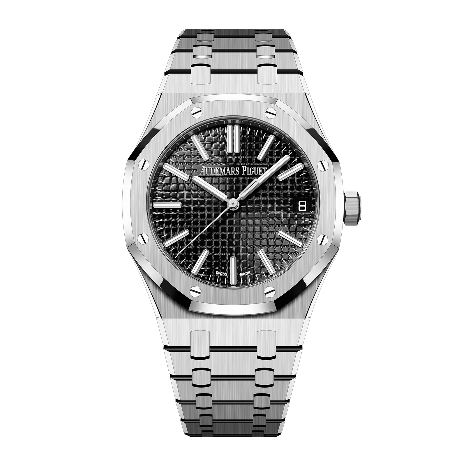2b94543a2b6b6a4cc75d688079f86eb9.png Royal Oak Selfwinding Steel Black Dial 41mm - Image 1