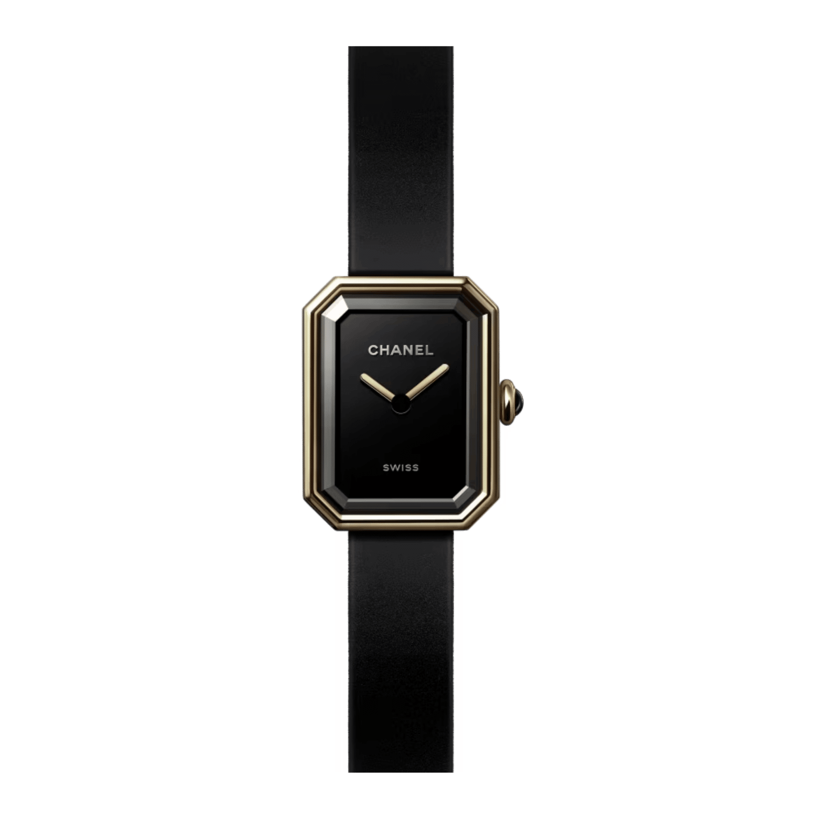 2d70769a7260762820fa582634811020.png Premiere Ribbon Yellow Gold Black Dial 15mm - Image 1