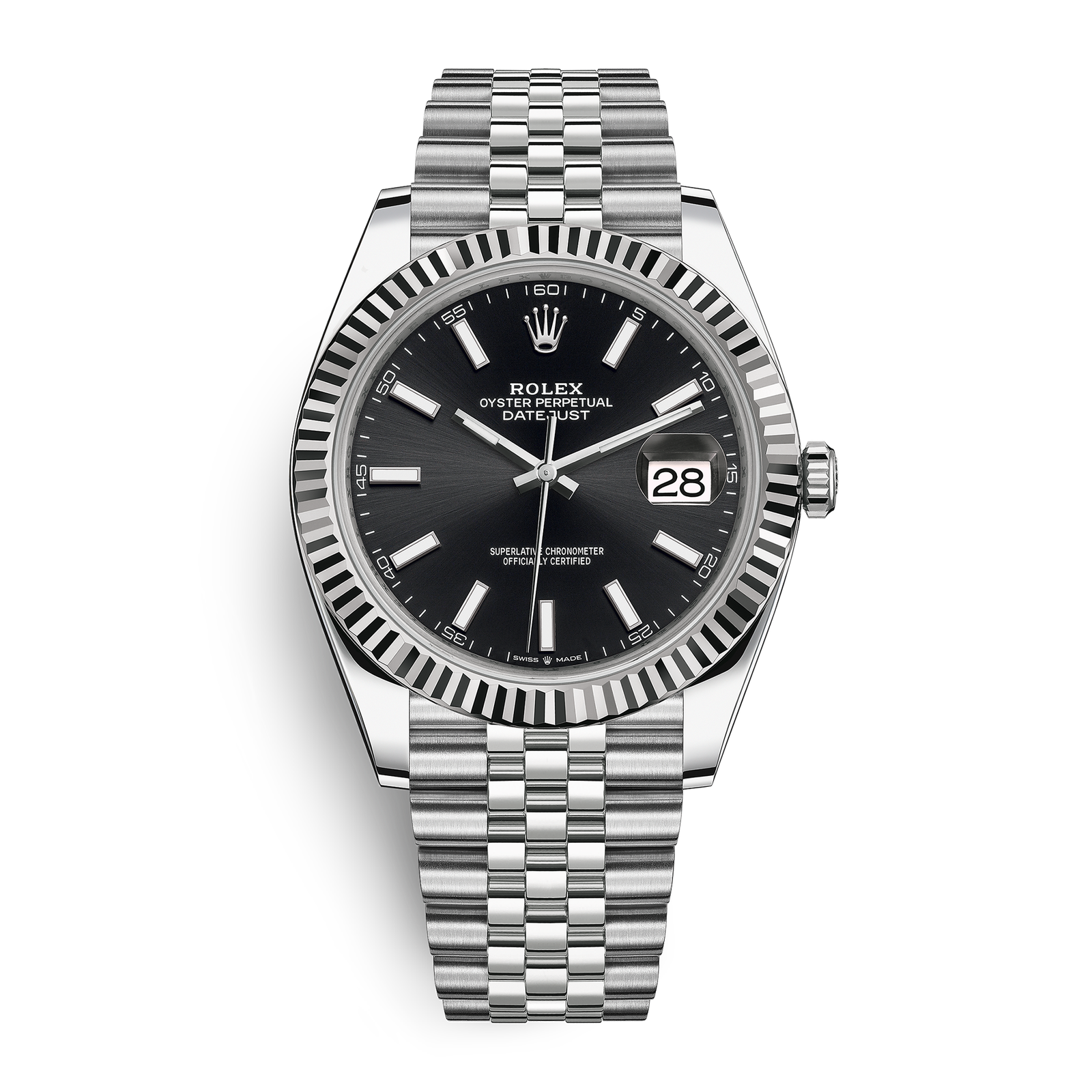 2e2858abeabfbd2fd5a935b306338455.png Datejust Steel Jubilee Black Dial 41mm - Image 1
