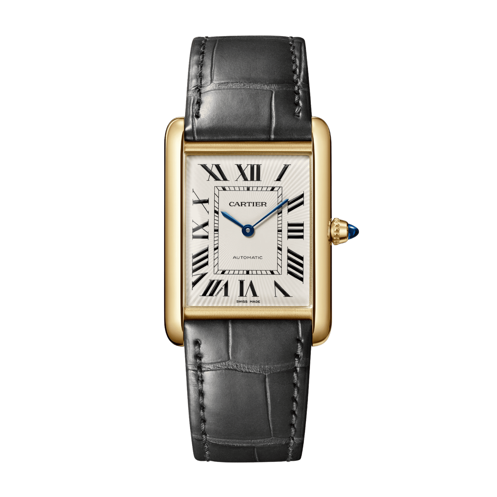 2f1e47eb35557bf5d8993b1711cad773.png Tank Louis Yellow Gold Silver Dial 27mm - Image 1