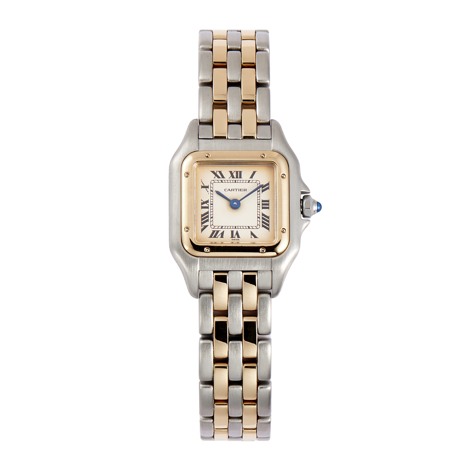 31407506246dbbf1000e2a37e48e3212.webp Vintage Panthère de Cartier Yellow Gold & Steel White Dial 22mm - Image 1