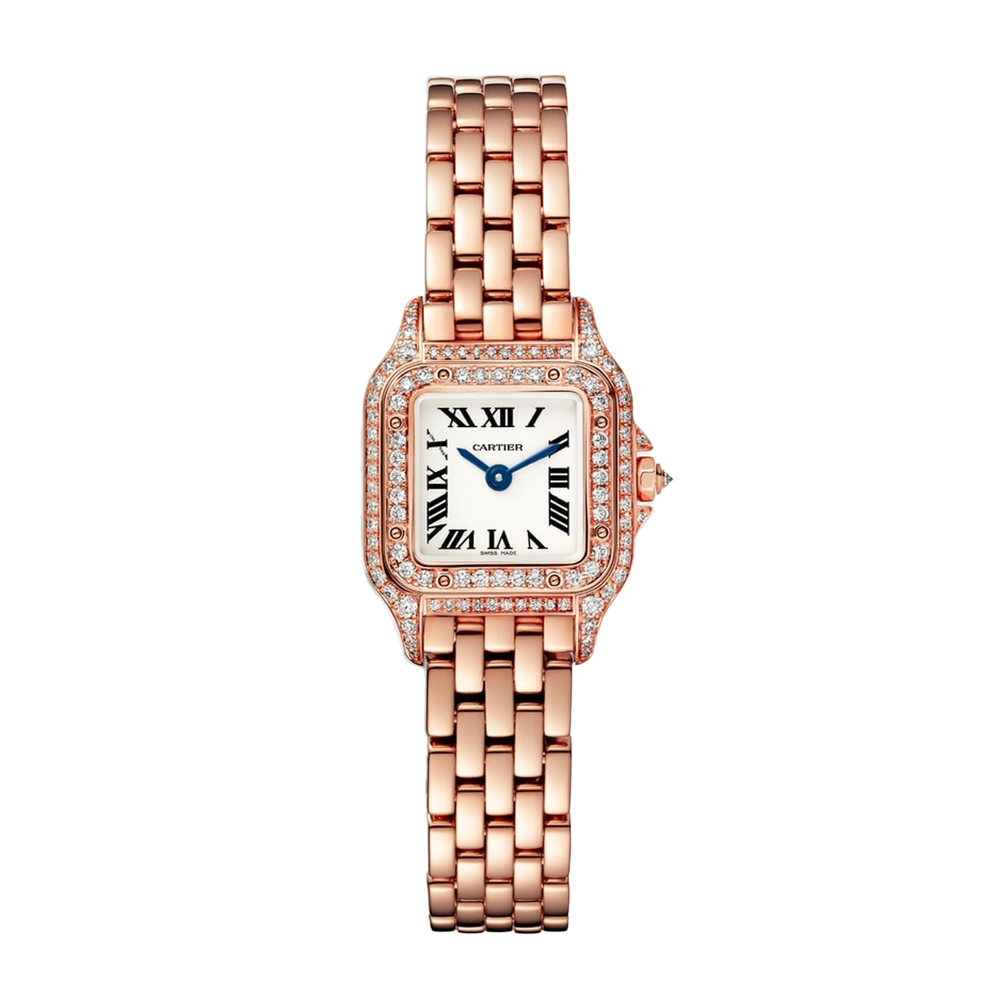 3253ebc52b1a9570a1cddc61e0bae233.webp Panthère de Cartier Rose Gold Diamond Silver Dial 20mm - Image 1
