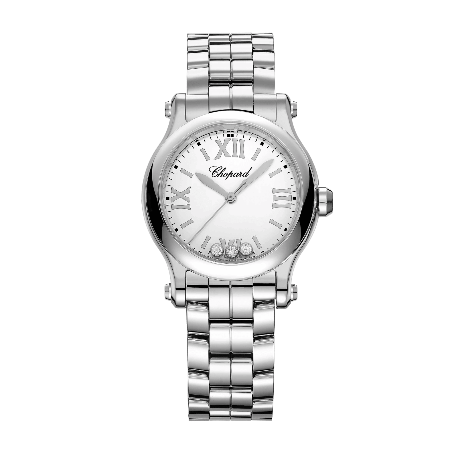 331dbdf0d035d2cb2c092bbdc6e38db1.png Happy Sport Steel White Dial 30mm - Image 1